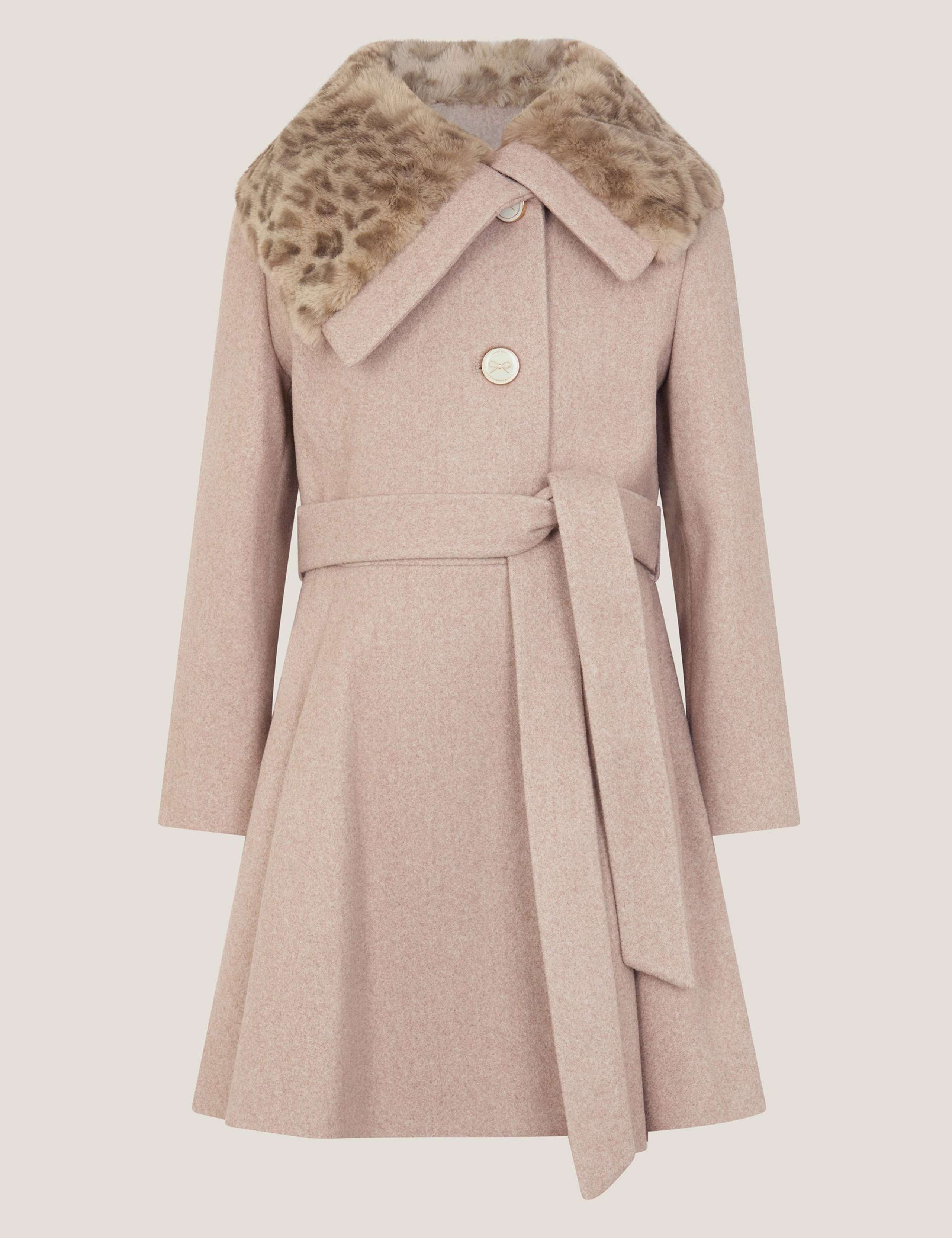 Leopard Collar Swing Coat (3-15 Yrs) 2 of 4