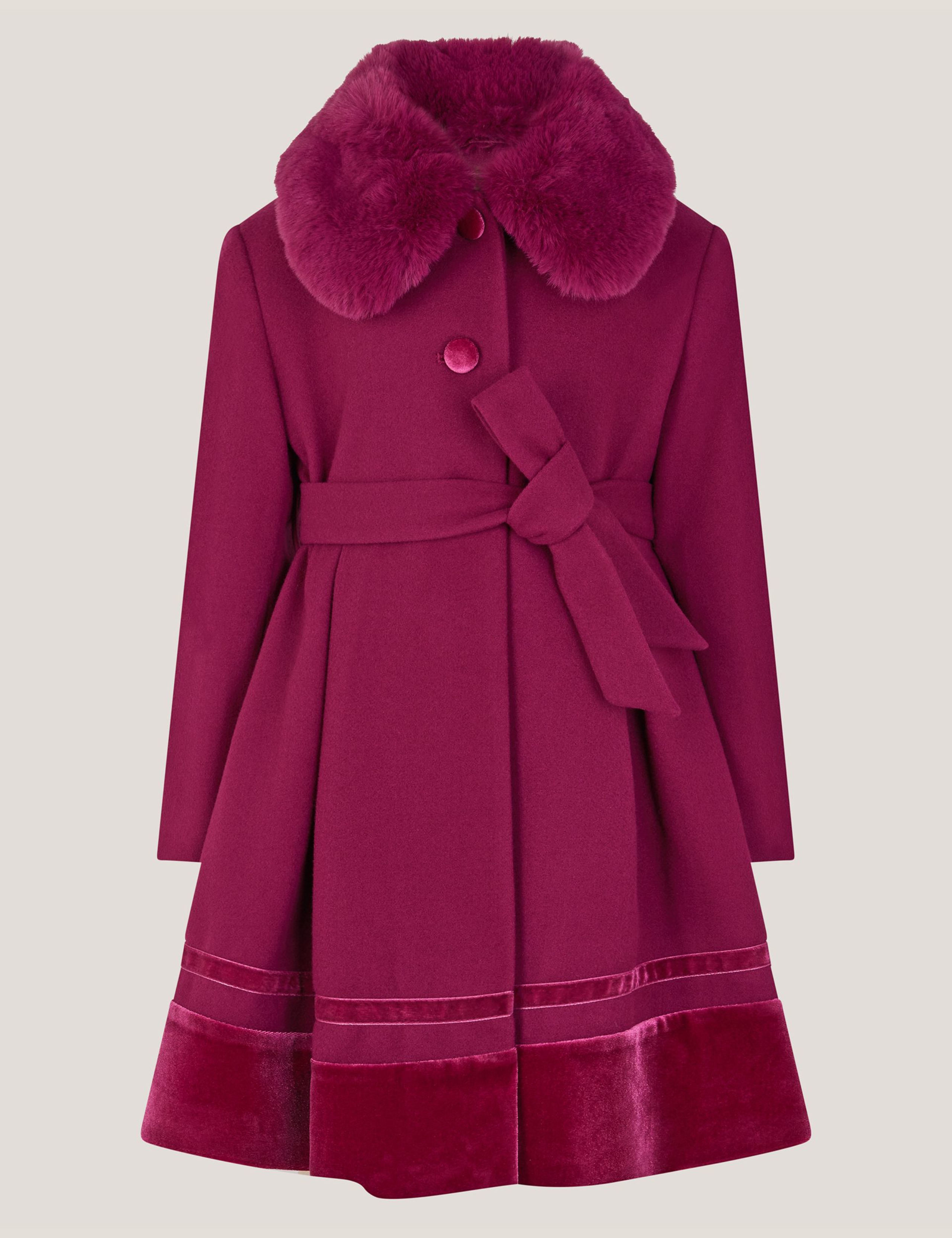 Faux Fur Coat (3-13 Yrs) 1 of 3