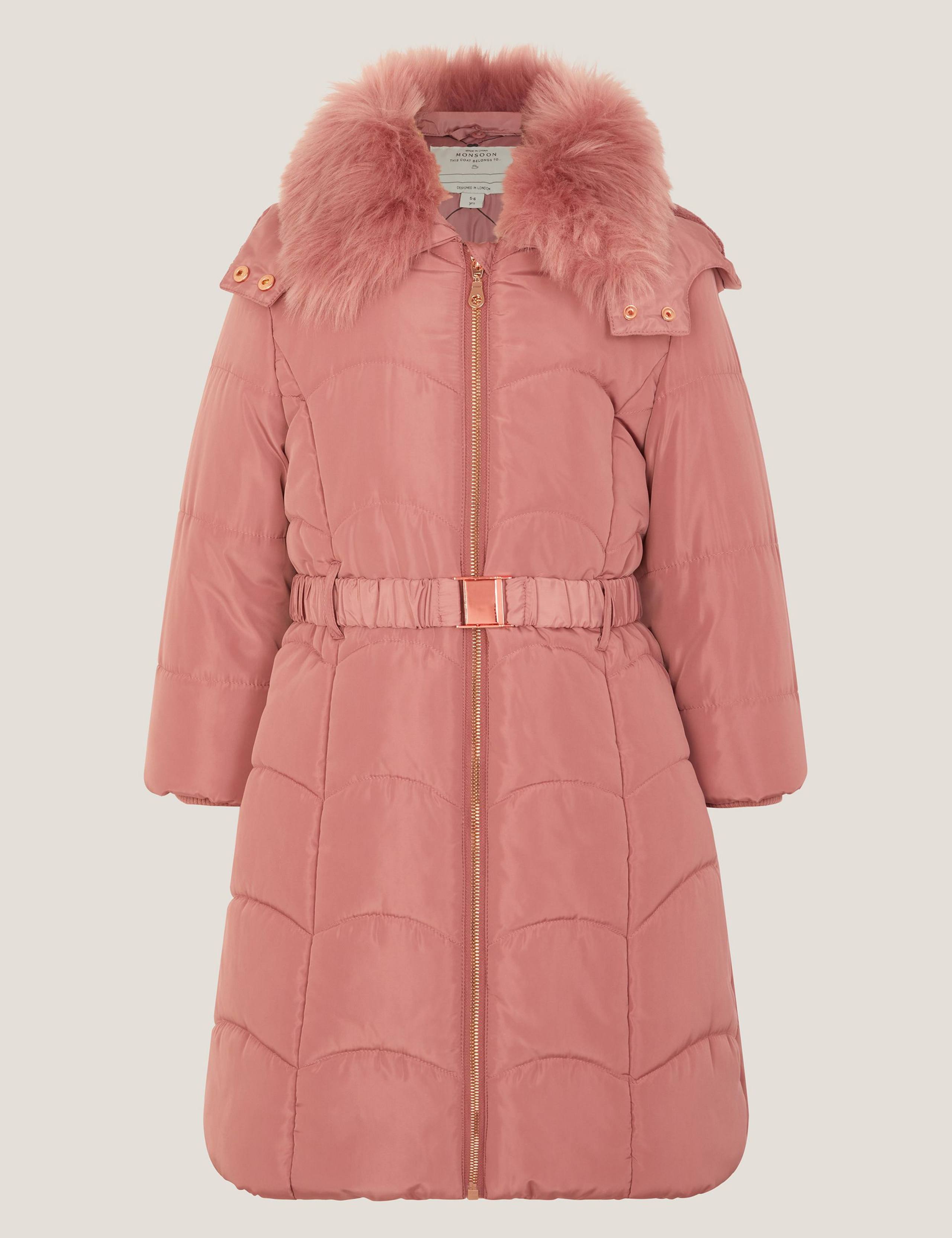 Hooded Belted Coat (3-15 Yrs) 2 of 4