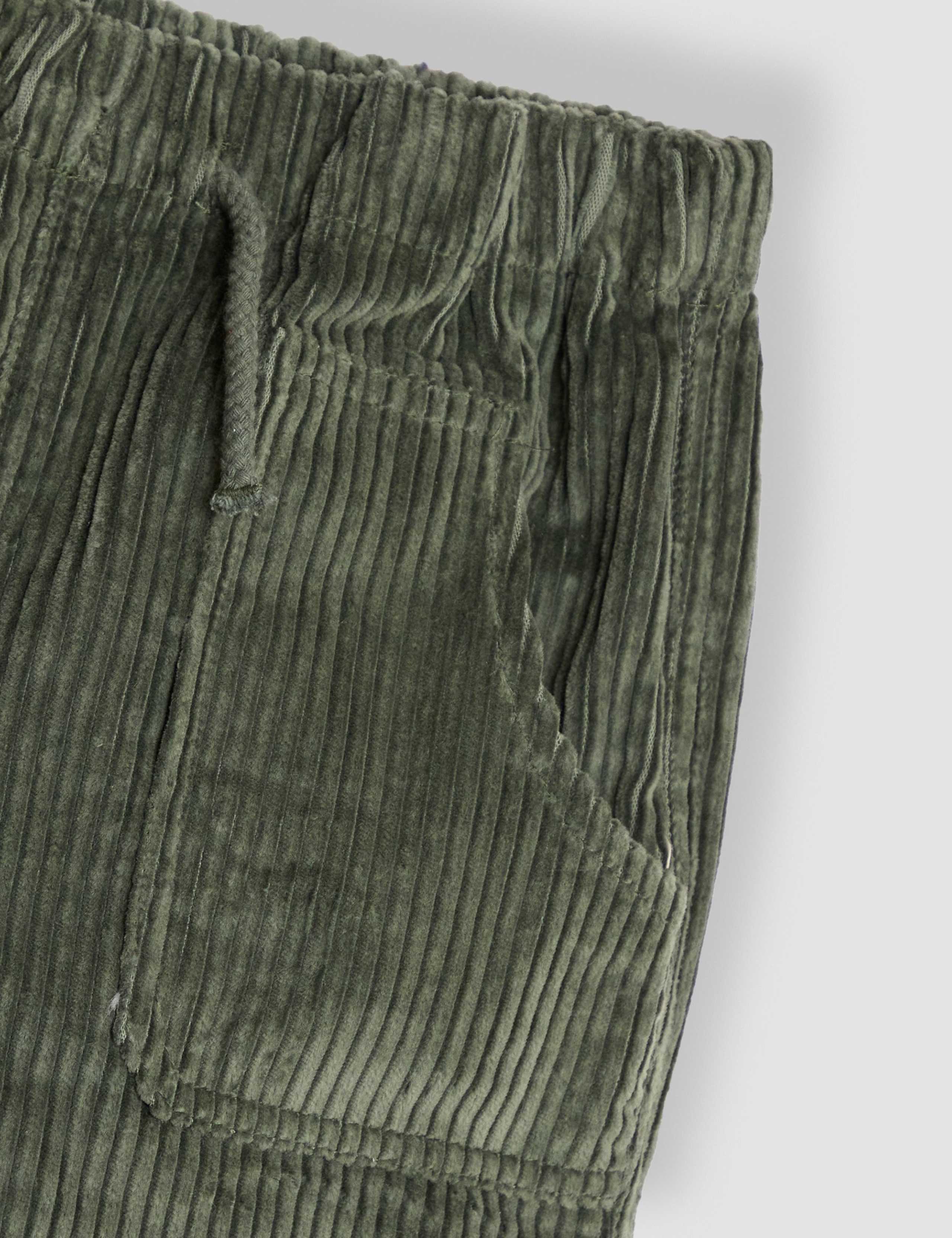 Pure Cotton Corduroy Pull On Trousers (0-4 Yrs) 2 of 4