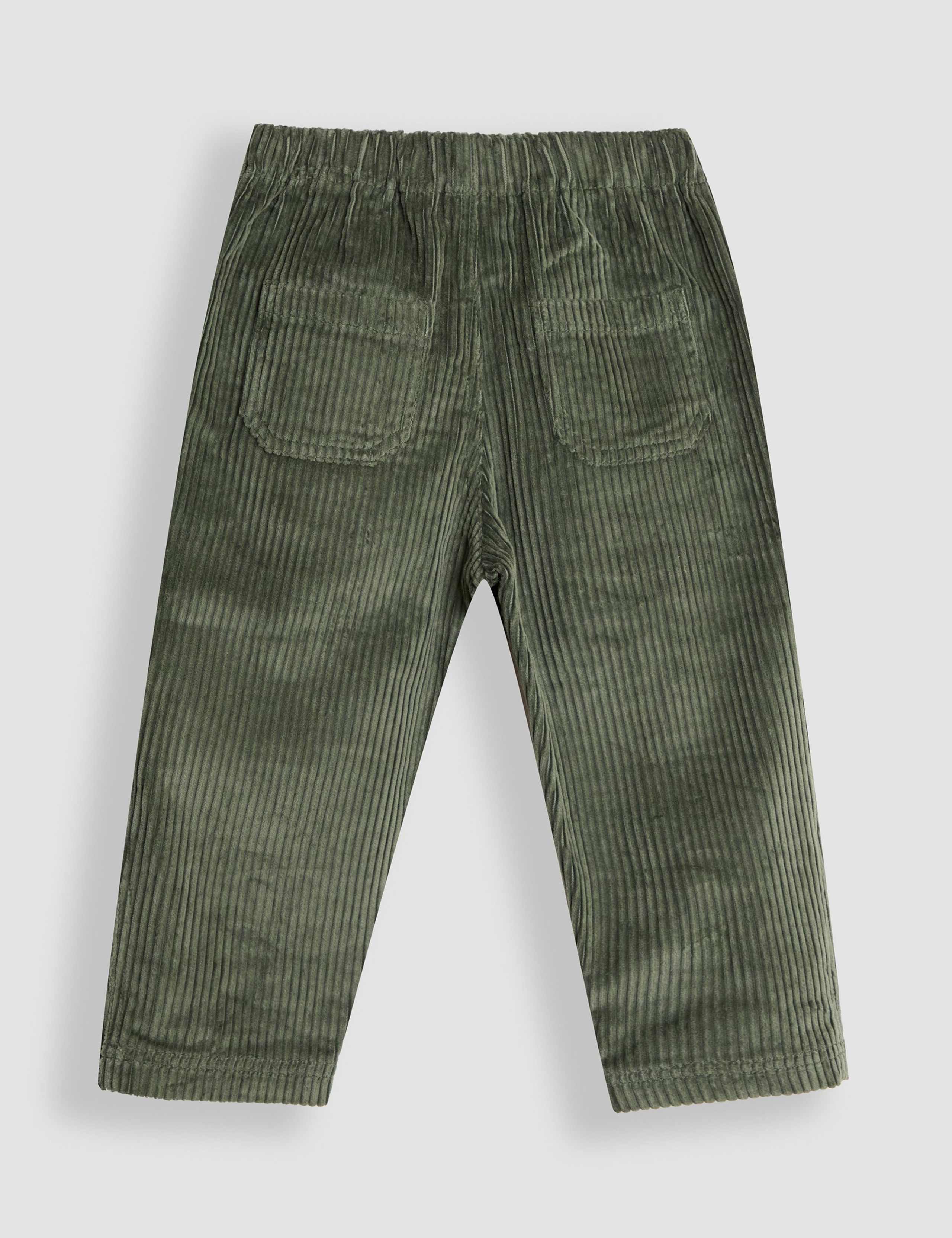 Pure Cotton Corduroy Pull On Trousers (0-4 Yrs) 3 of 4