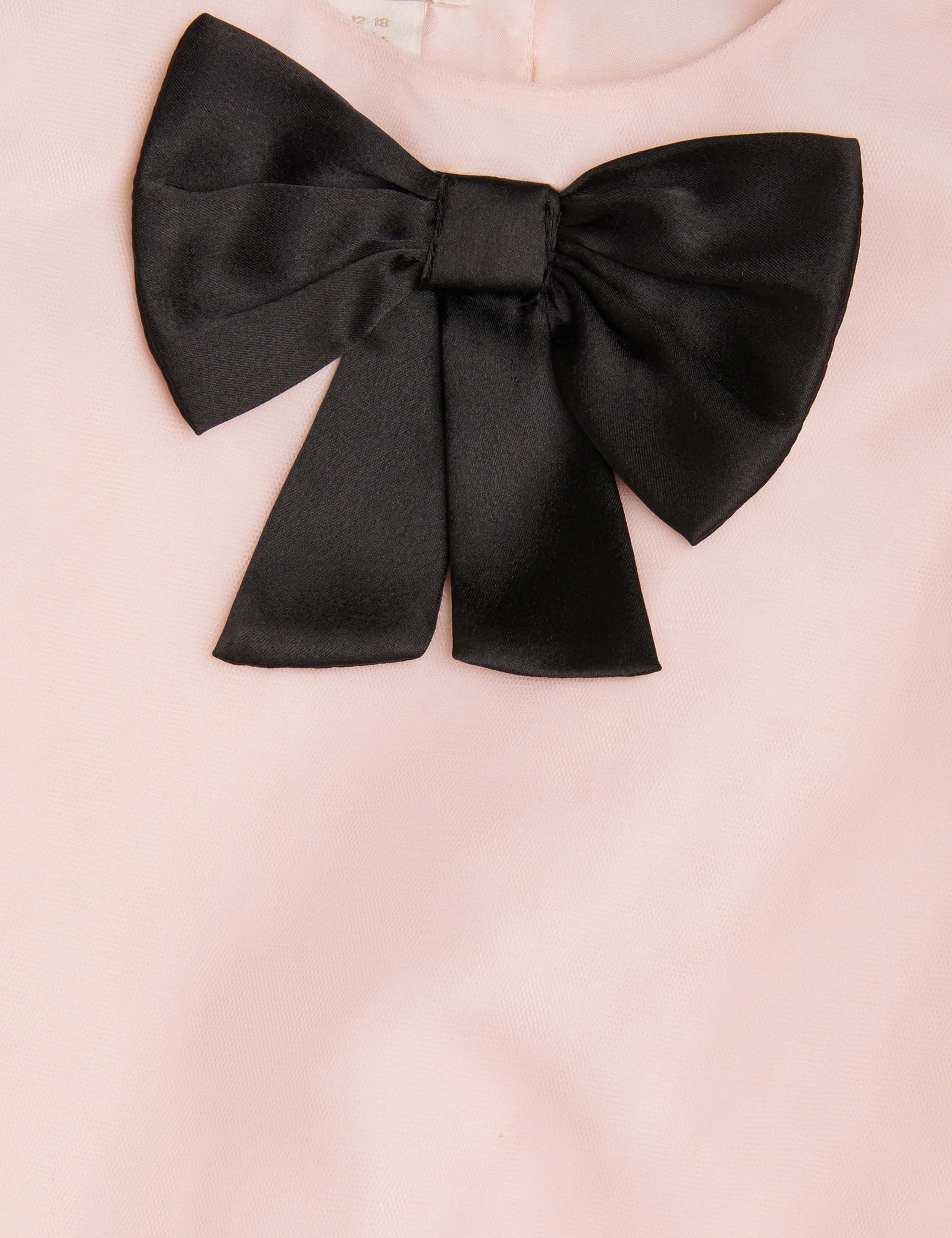 Contrast Bow Dress (0-3 Yrs) 3 of 3