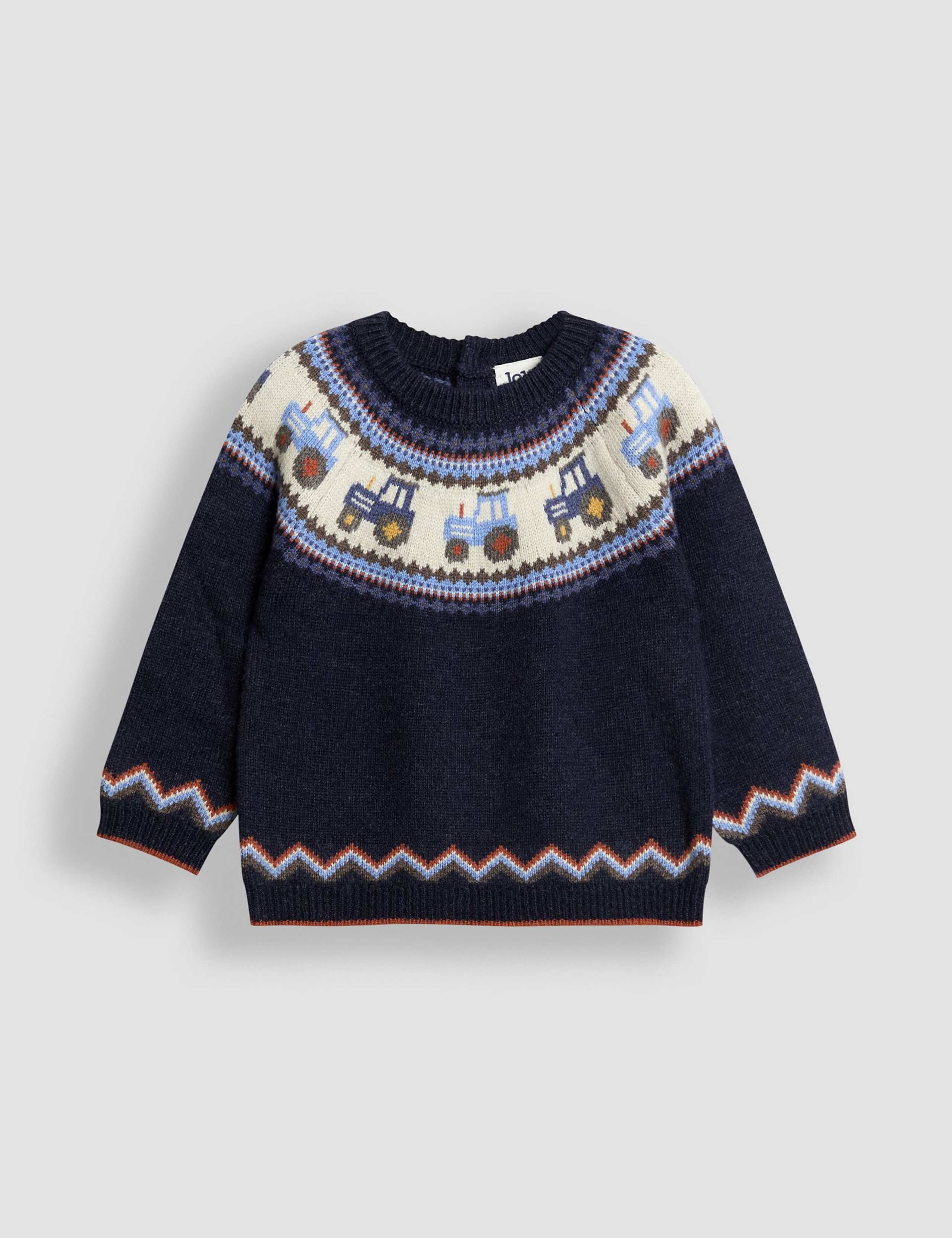 Tractor Fair Isle Jumper (1-7 Yrs) 1 of 3