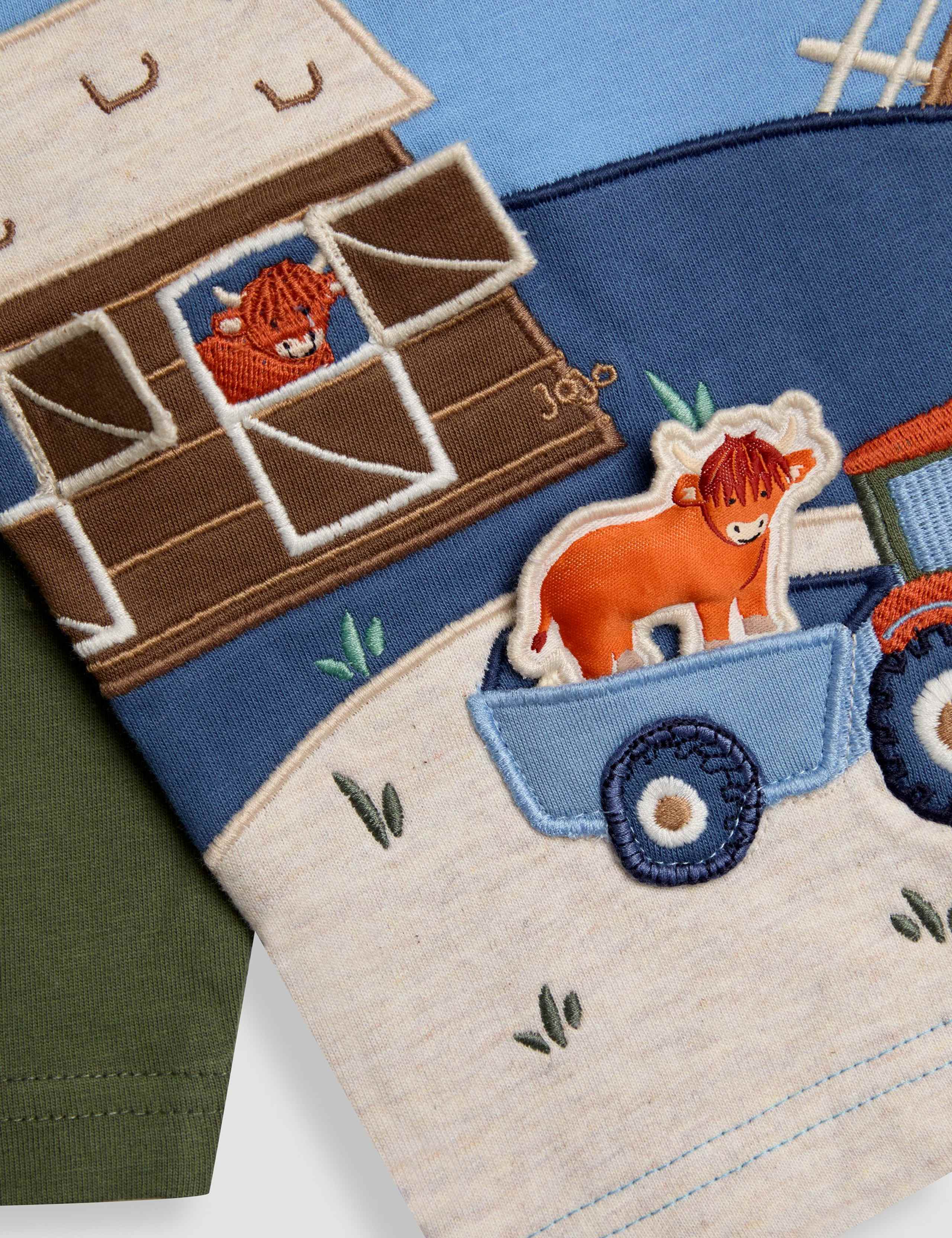 Pure Cotton Farmyard Applique Top (6 Mths - 7 Yrs) 2 of 3
