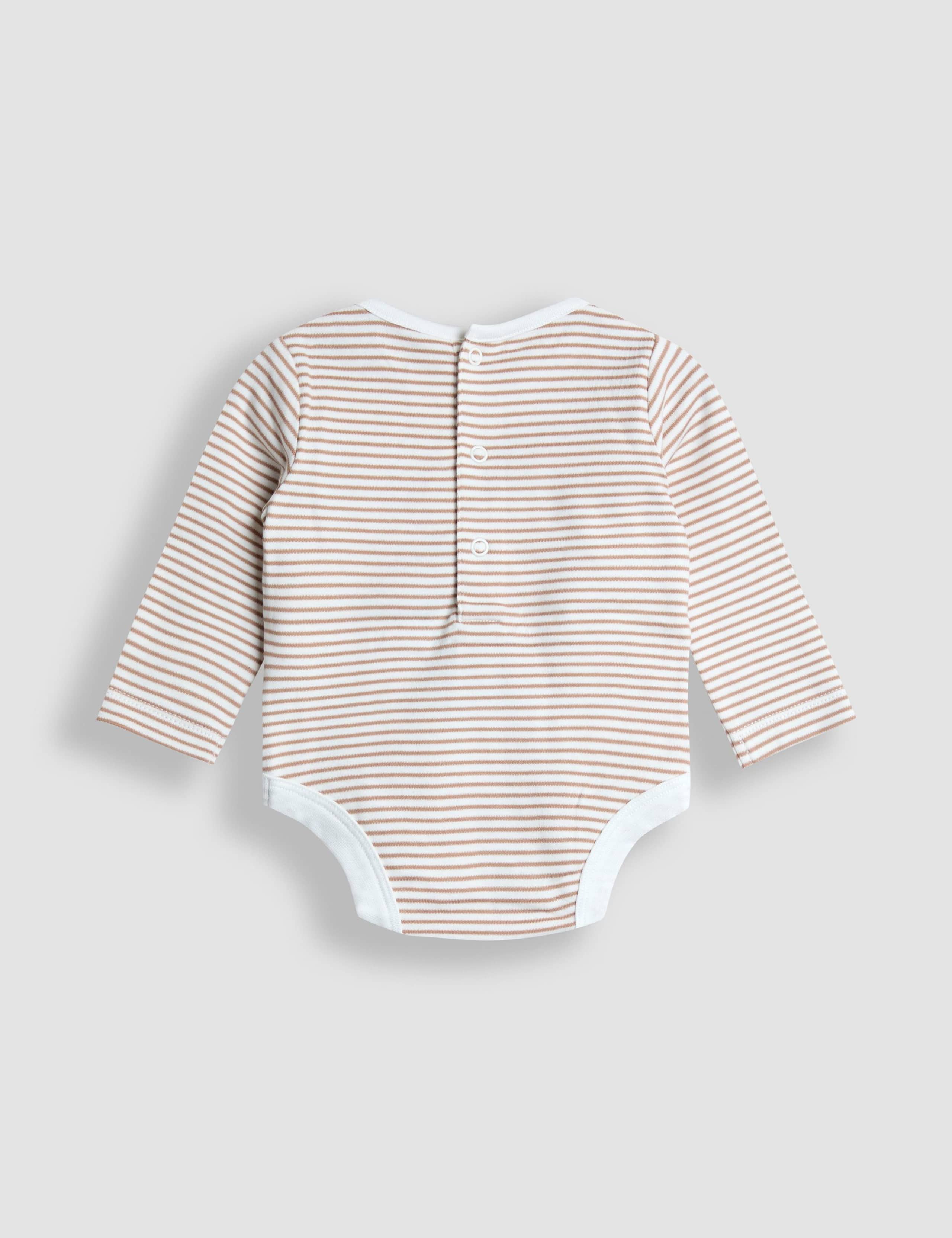 Cotton Rich Velour Dungarees (0-24 Mths) 6 of 6