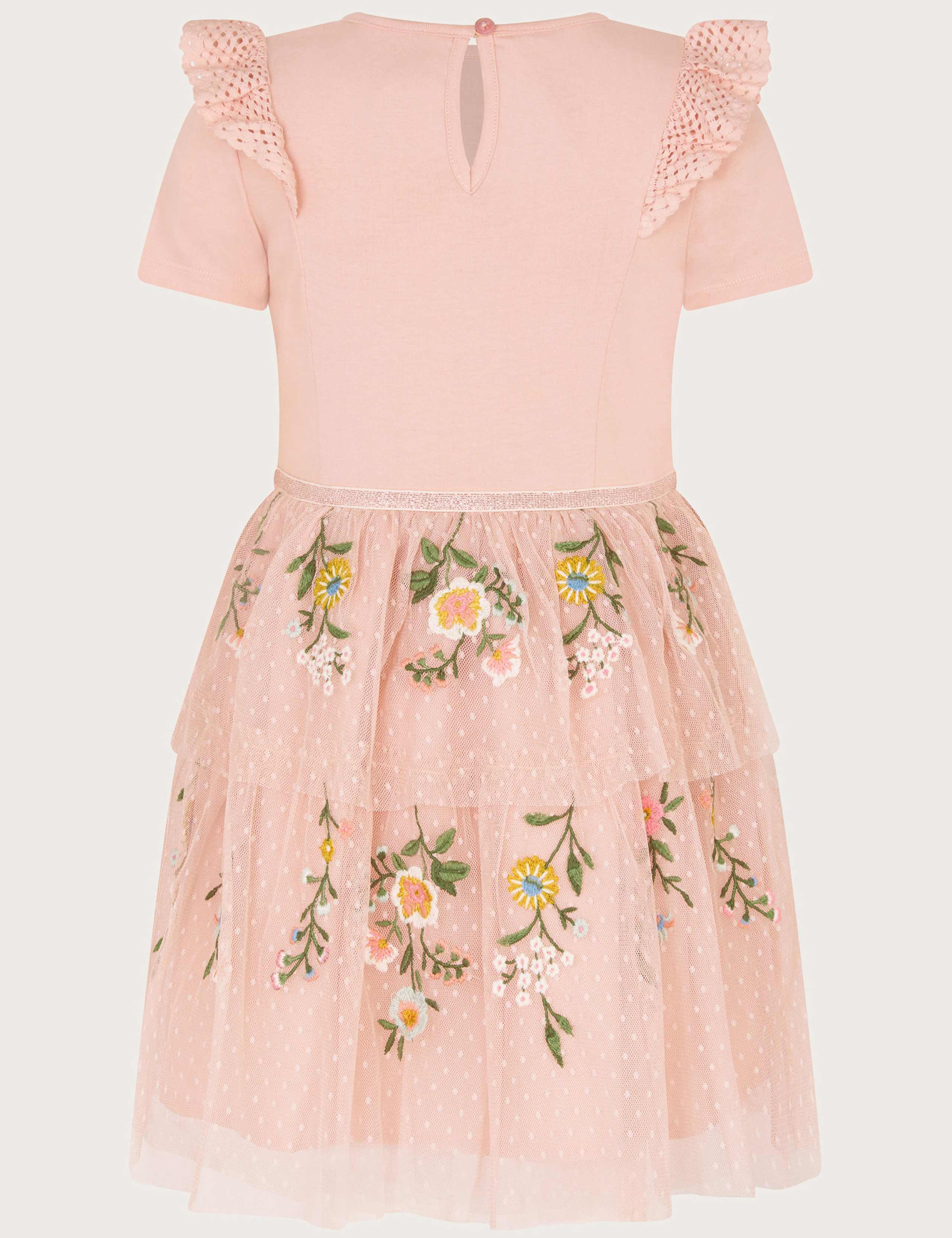 Floral Embroidered Tulle Dress (3-13 Yrs) 2 of 3