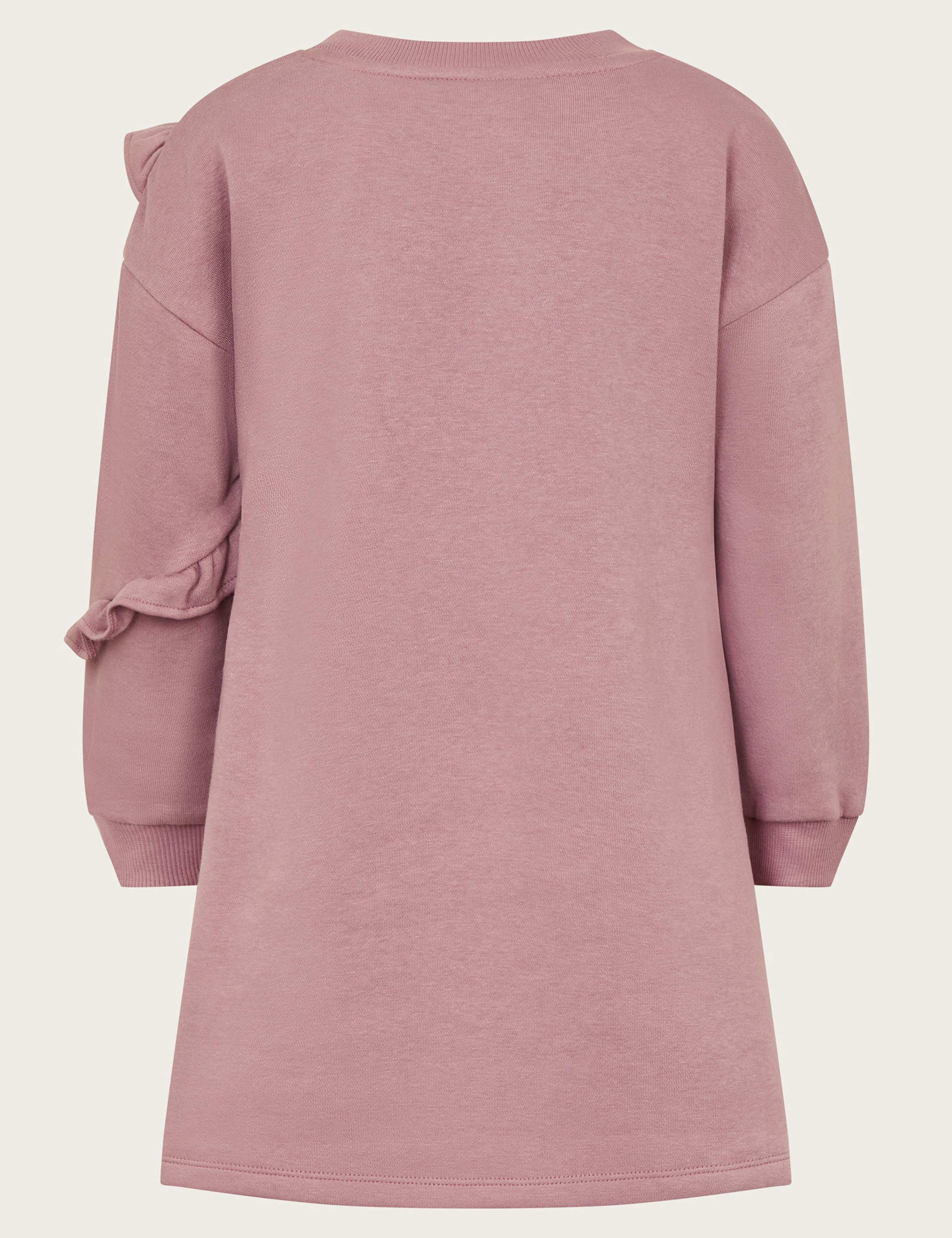 Cotton Rich Floral Appliqué Sweatshirt Dress (3-15 Yrs) 2 of 3