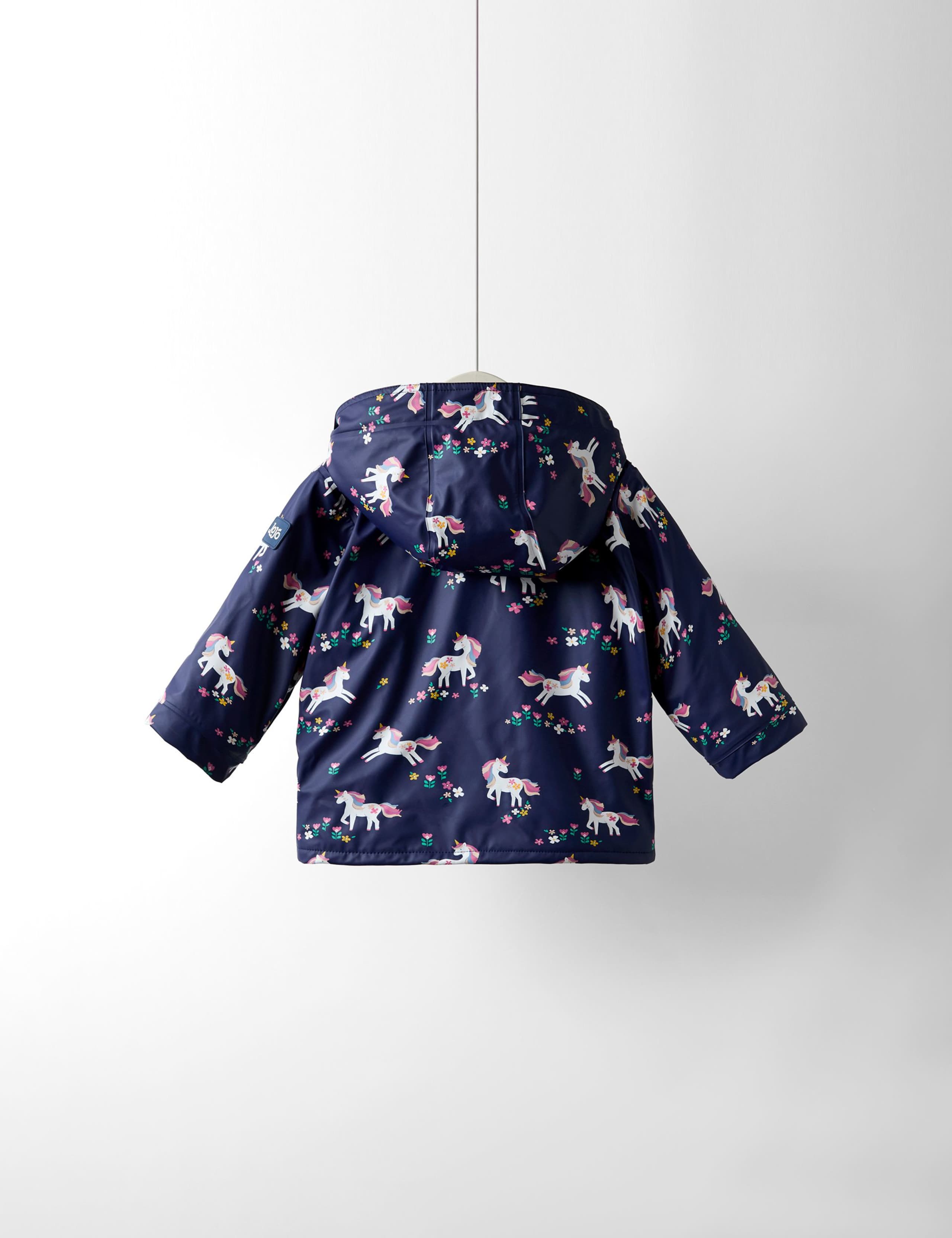 Waterproof Unicorn Hooded Jacket (0-6 Yrs) 4 of 6