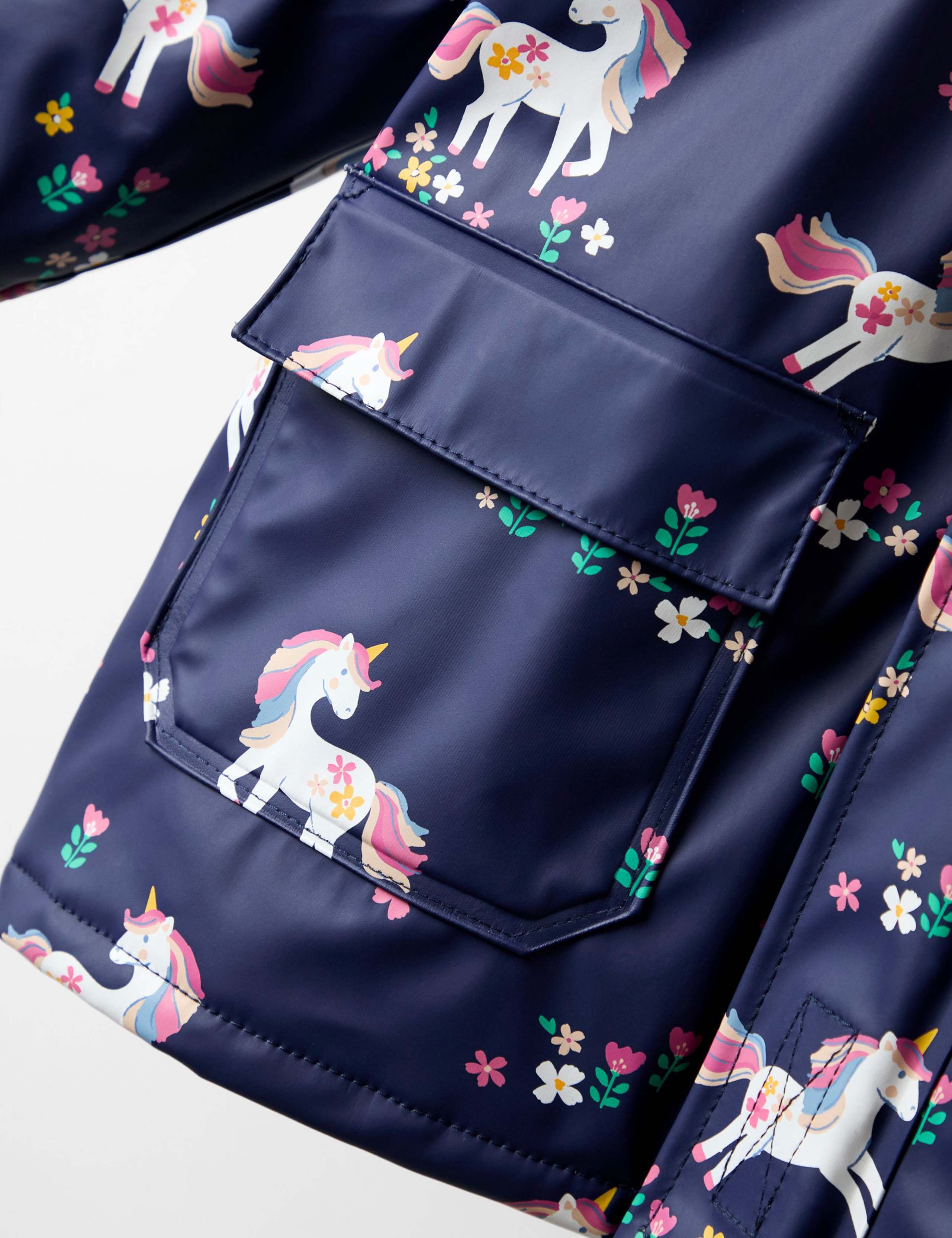 Waterproof Unicorn Hooded Jacket (0-6 Yrs) 6 of 6