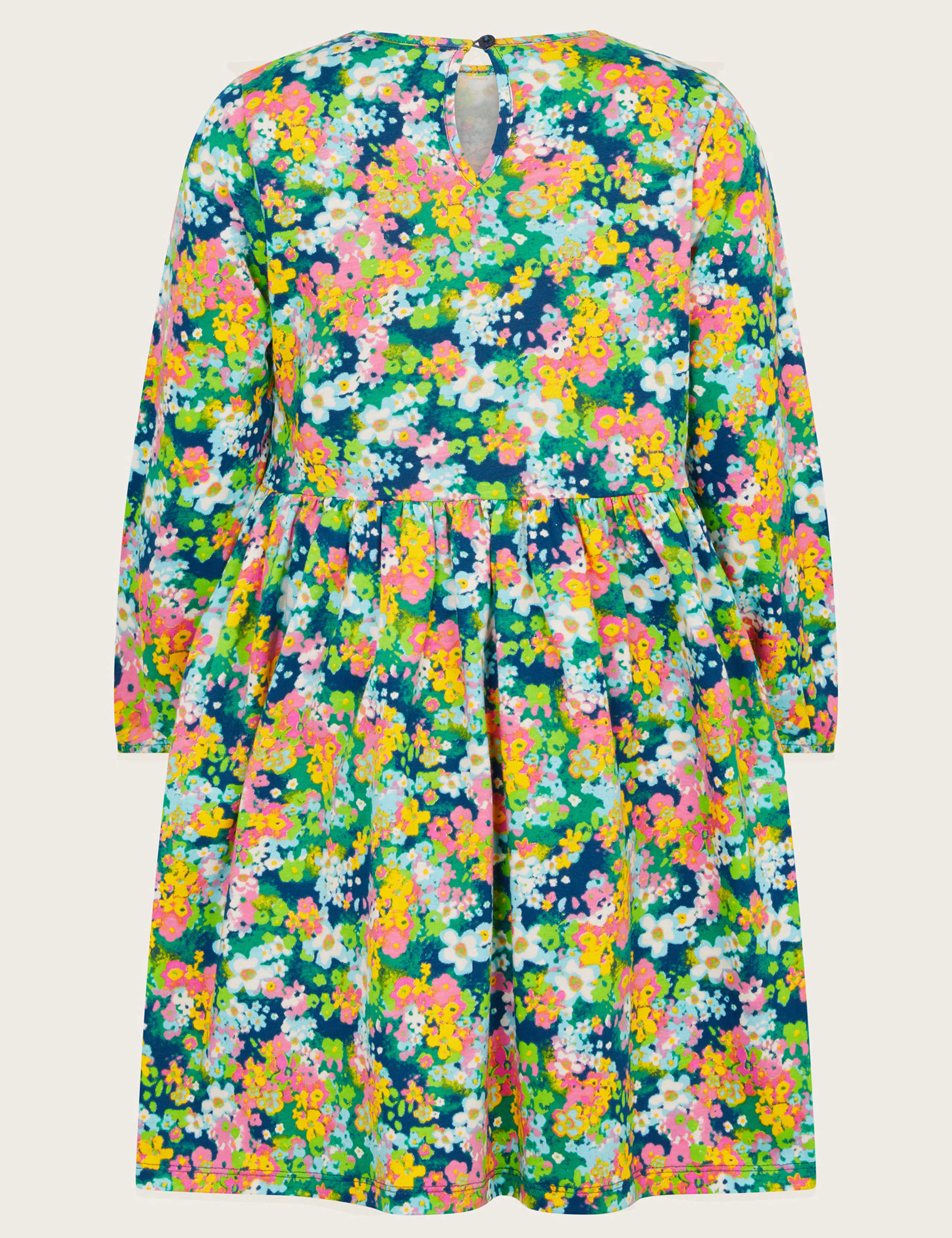Pure Cotton Floral Dress (3-15 Yrs) 2 of 3