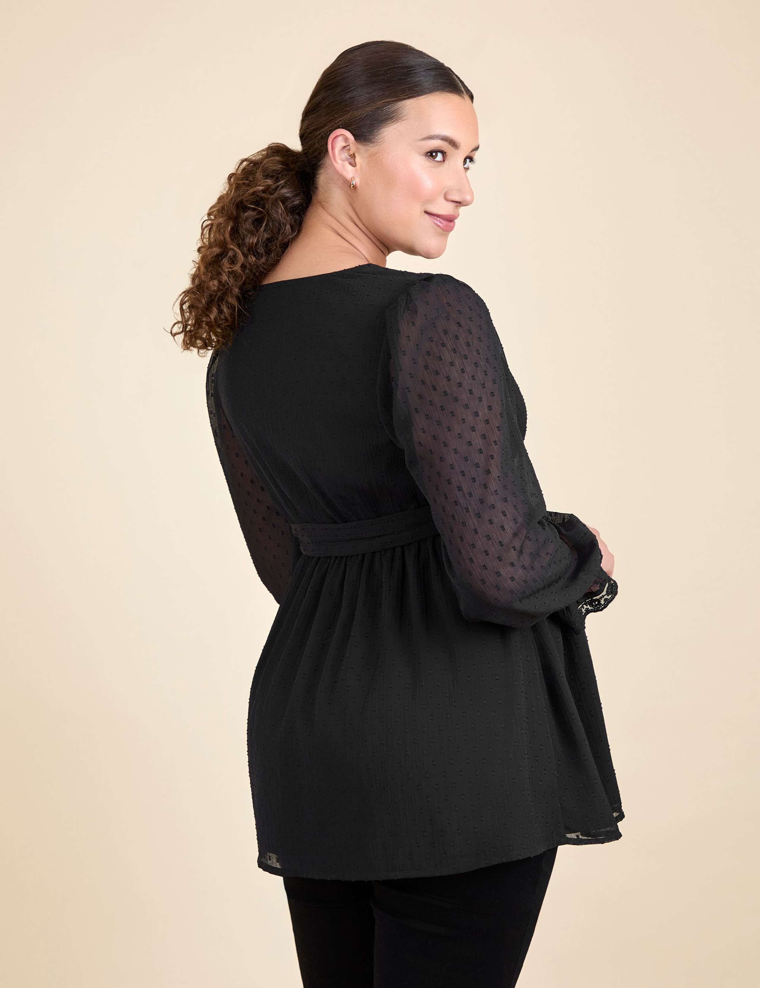 Maternity V-Neck Blouse 4 of 5