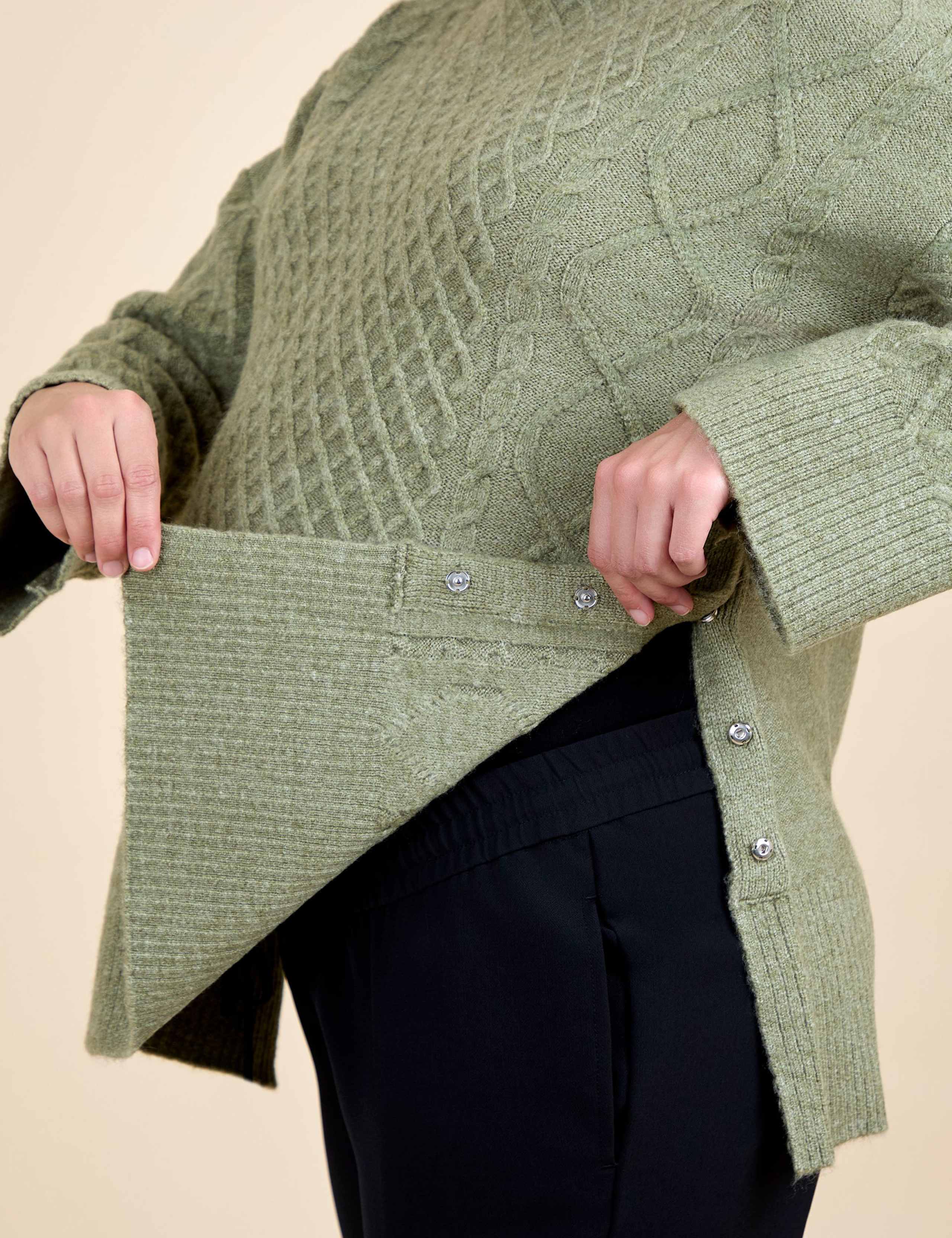 Maternity Cable Knit Roll Neck Jumper 6 of 6