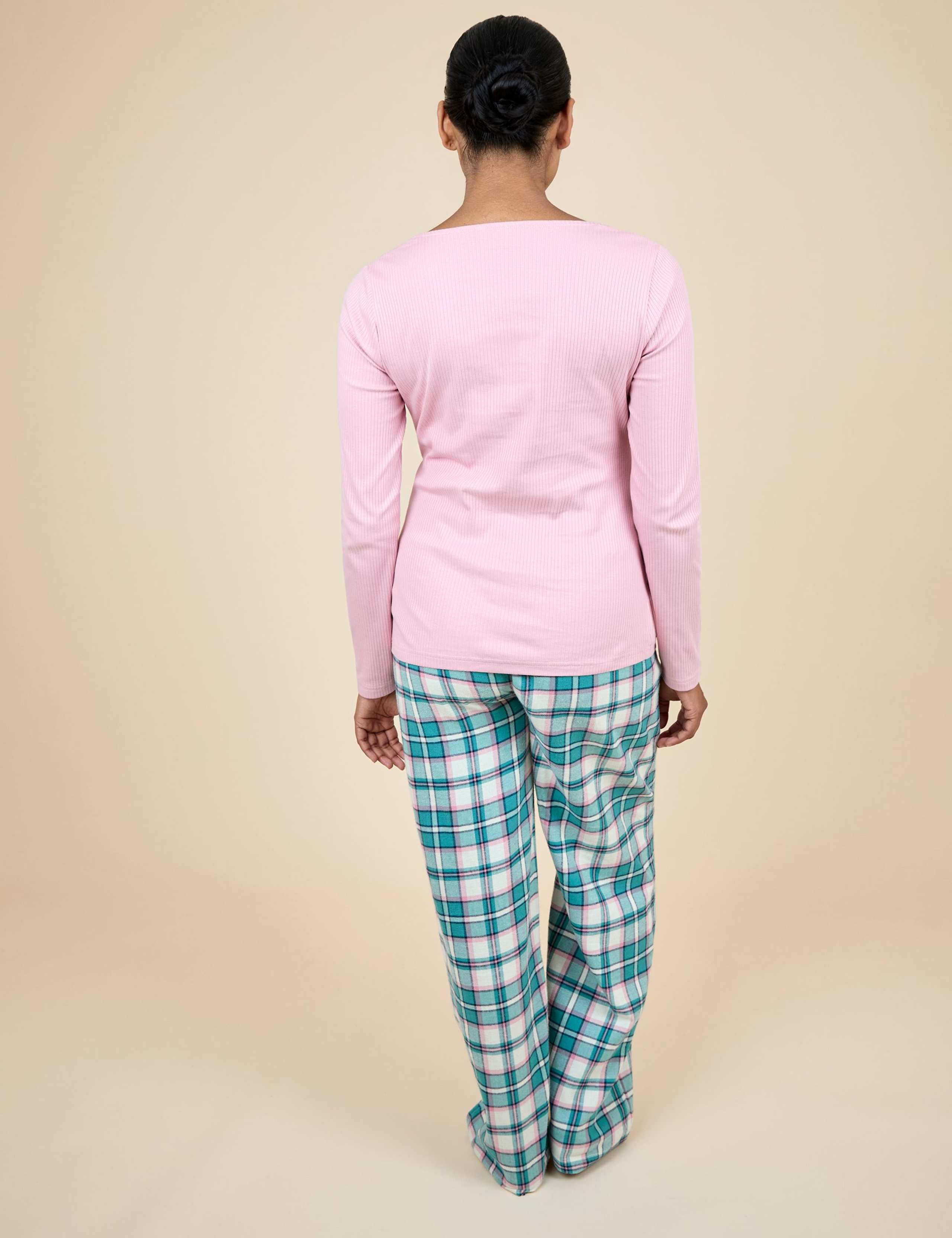 Maternity Cotton Rich Checked Pyjama Set 5 of 7