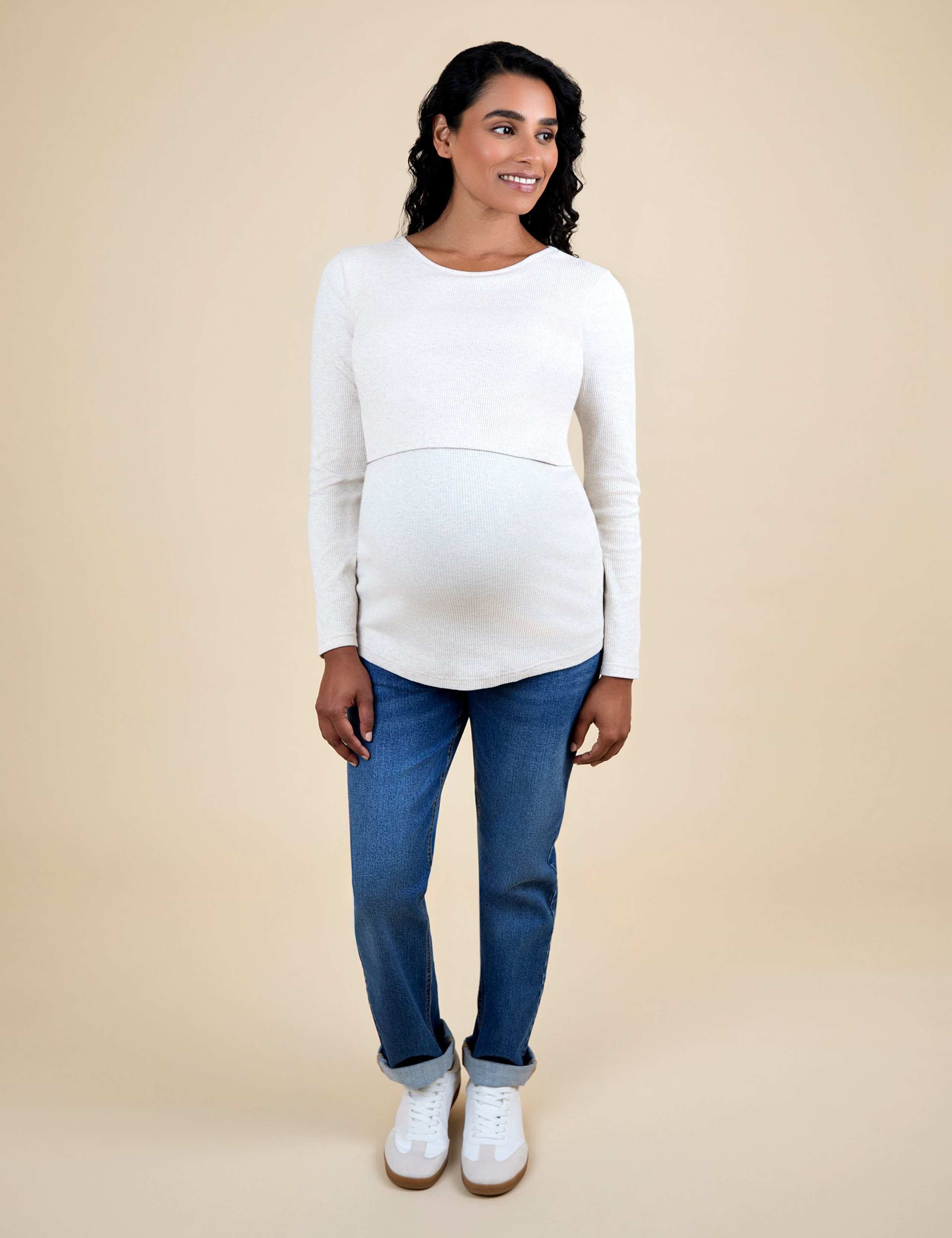 Maternity 2pk Cotton Rich Textured Top 2 of 10