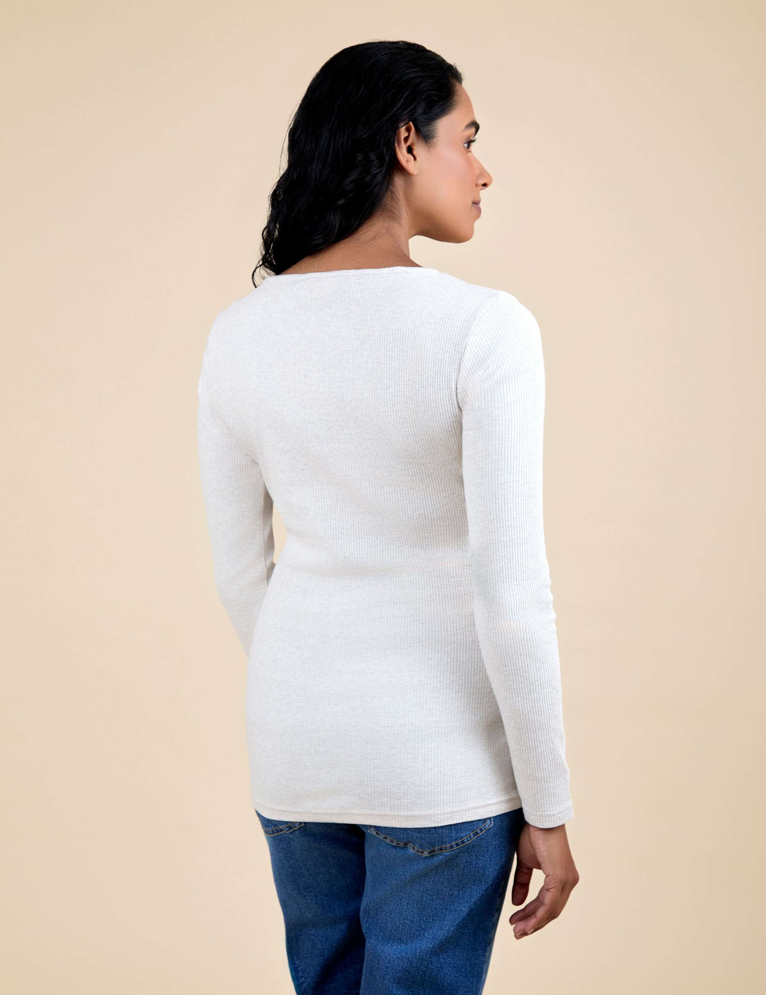 Maternity 2pk Cotton Rich Textured Top 4 of 10