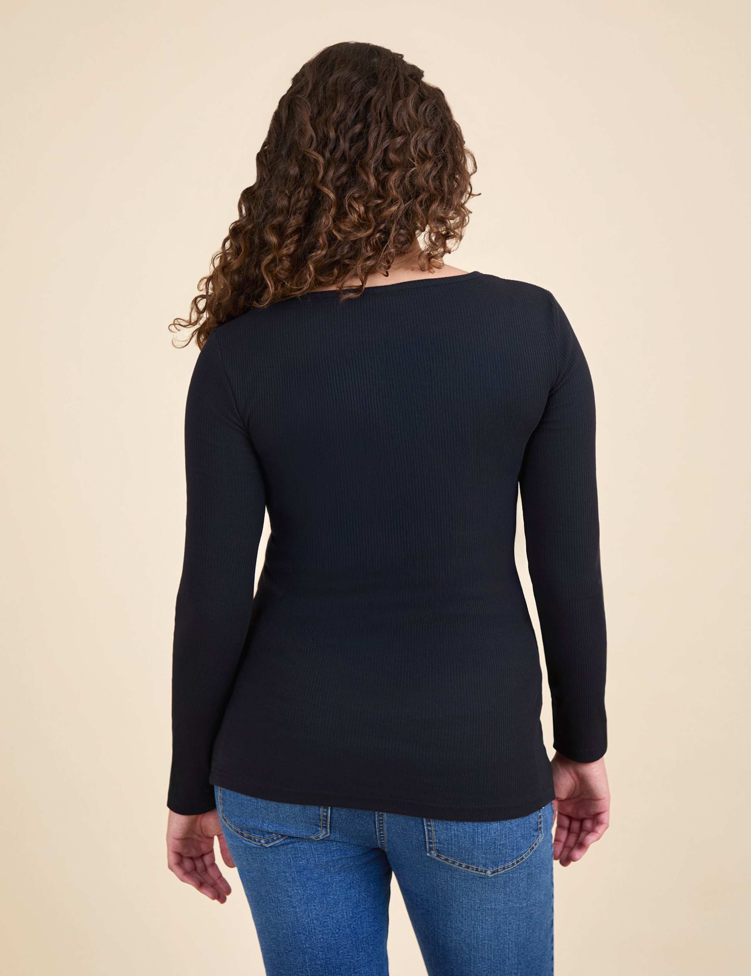 Maternity 2pk Cotton Rich Textured Top 9 of 10