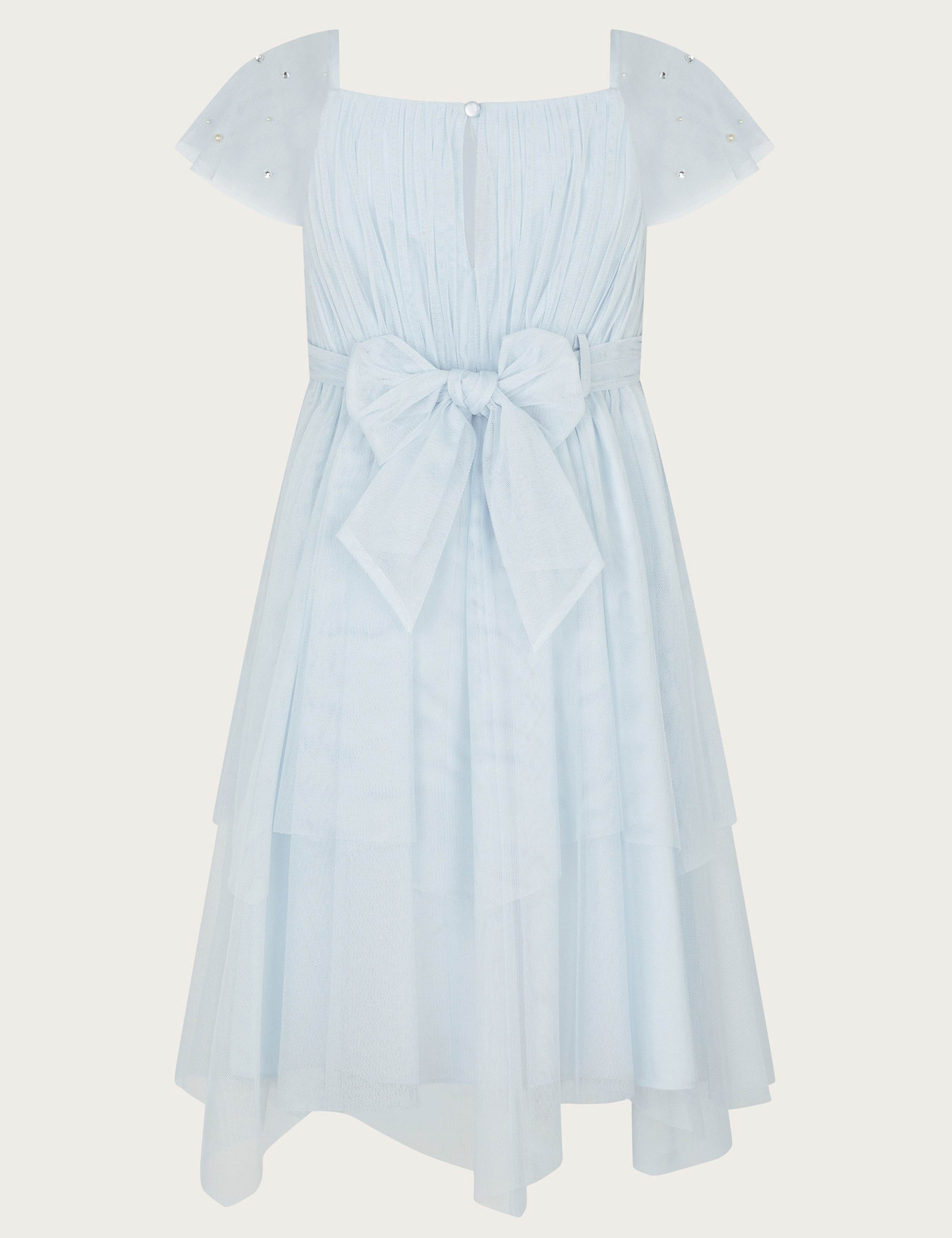 Tulle Diamante Sleeve Dress (3-13 Yrs) 2 of 4