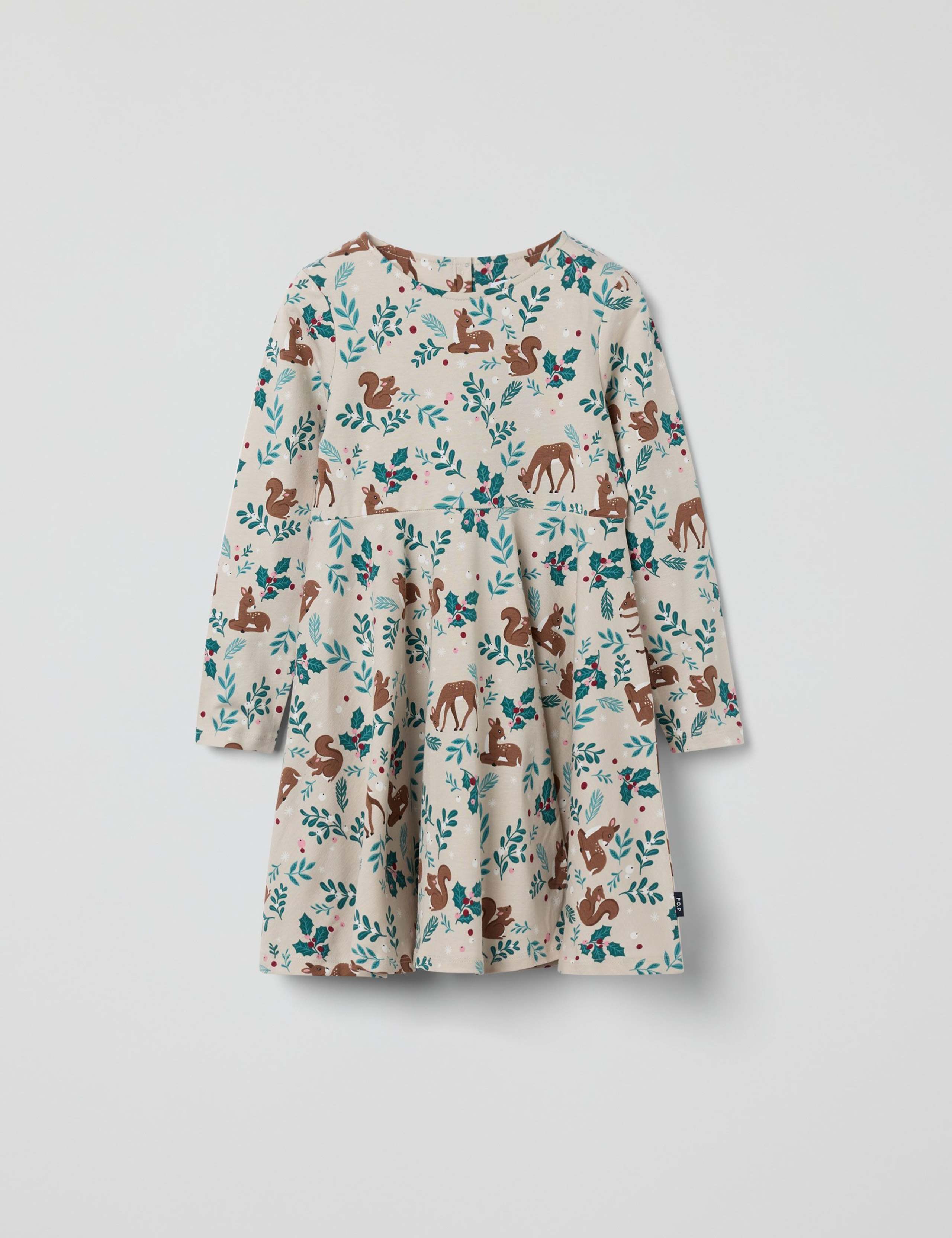 Cotton Rich Winter Animal Dress (1-7 Yrs) 2 of 3