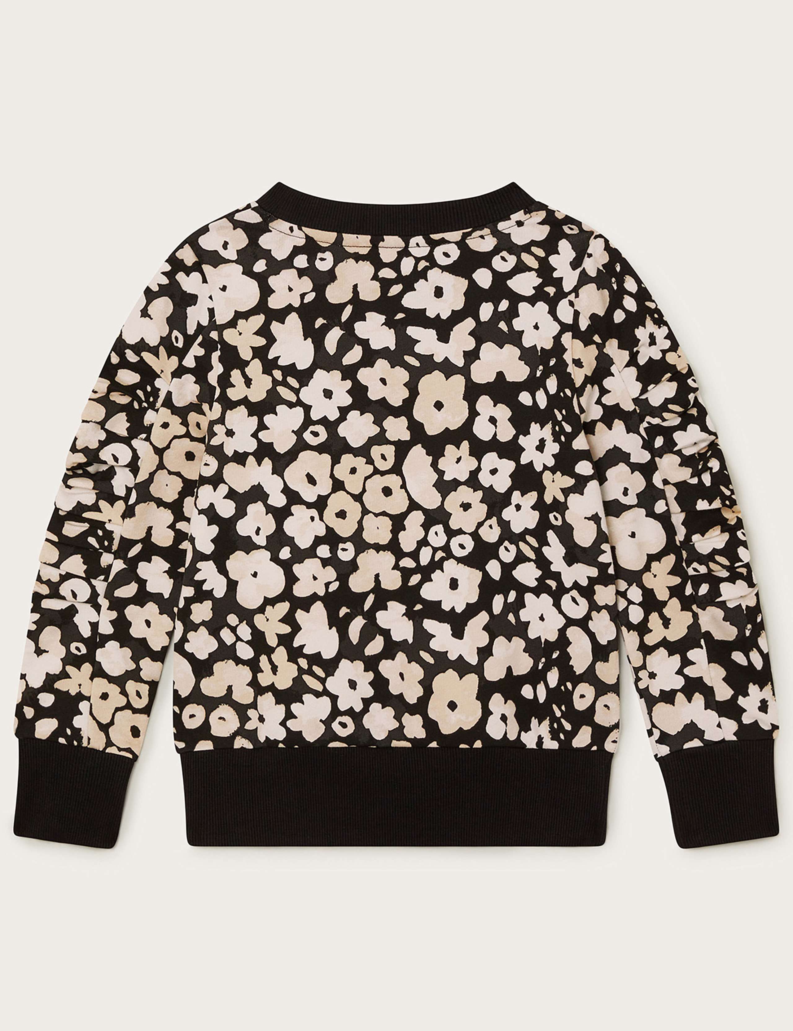 Pure Cotton Floral Sweatshirt (3-13 Yrs) 3 of 4