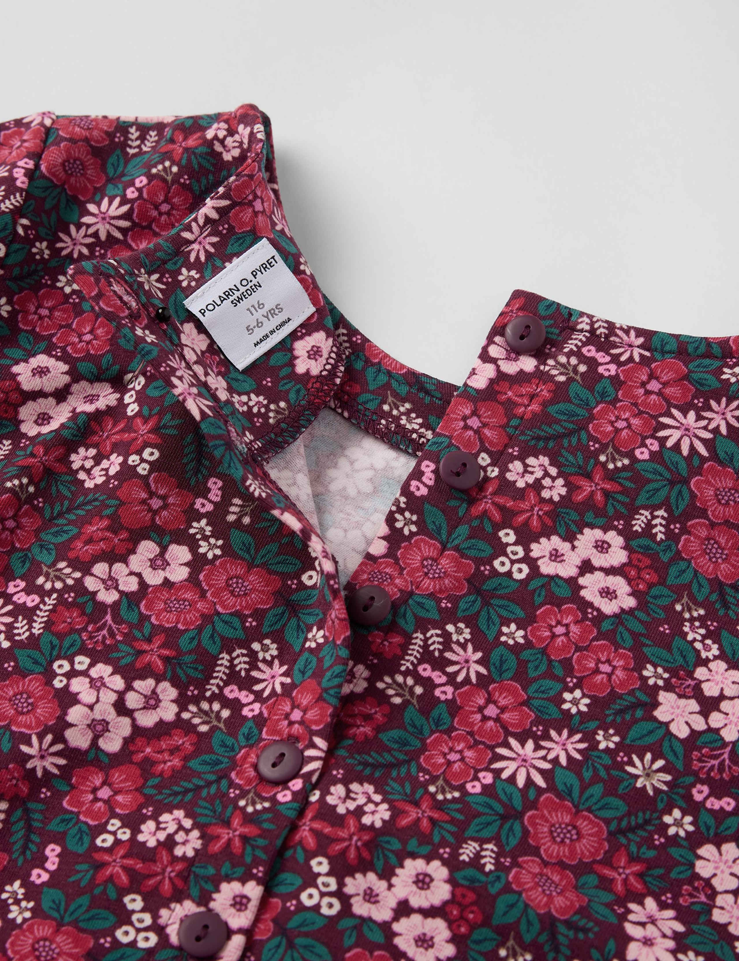 Cotton Rich Floral Dress (1-10 Yrs) 2 of 3