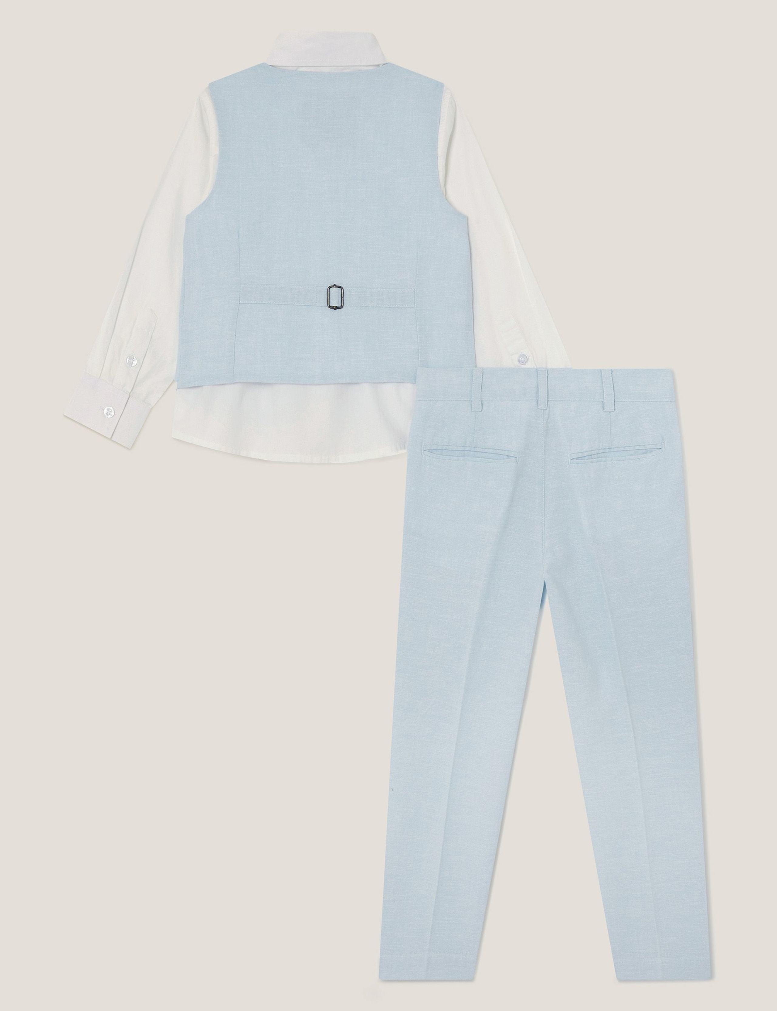 4pc Cotton Rich Top & Bottom Suit Outfit (6 Mths - 13 Yrs) 2 of 3