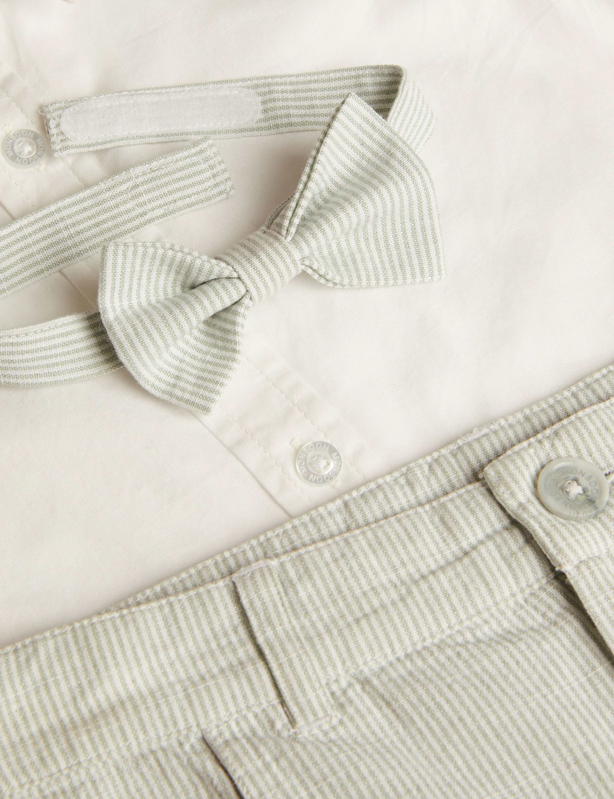 3pc Pure Cotton Top & Bottom Smart Outfit (6 Mths-12 Yrs) 2 of 3