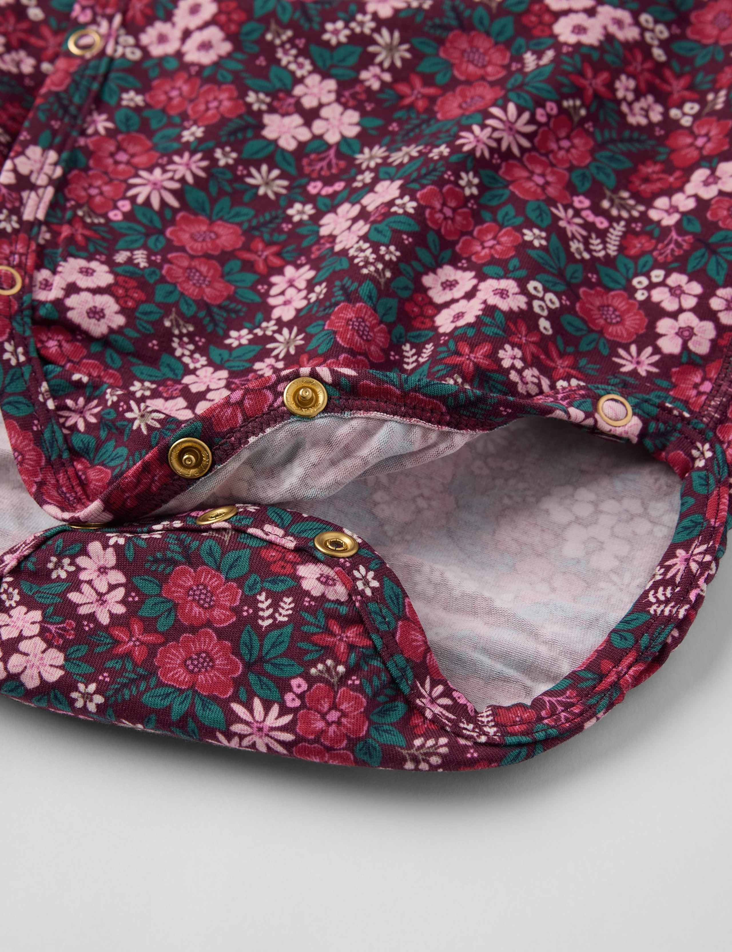 Cotton Rich Floral Bodysuit (1-6 Mths) 3 of 3