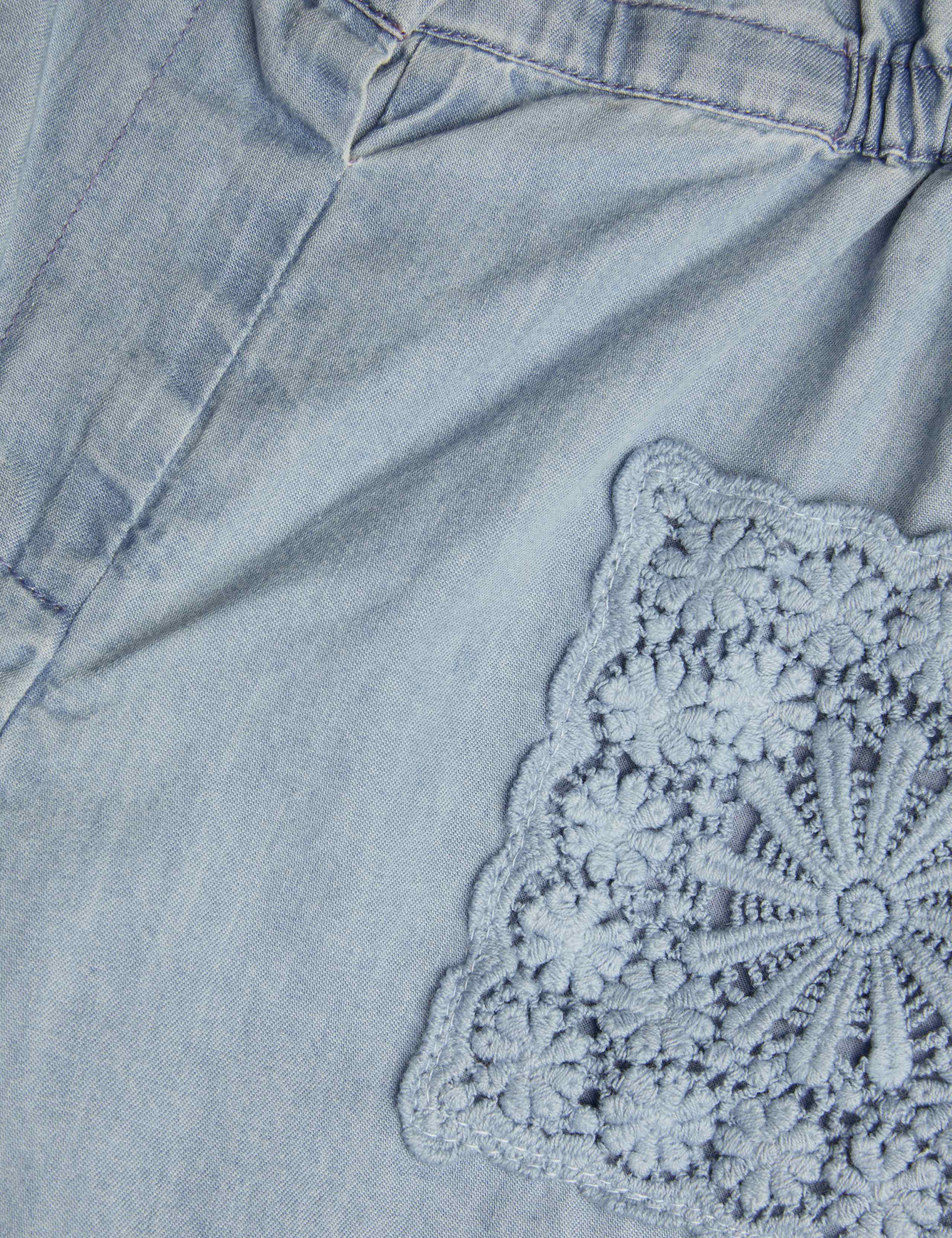 Pure Cotton Chambray Wide Leg Trousers (3-13 Yrs) 2 of 3