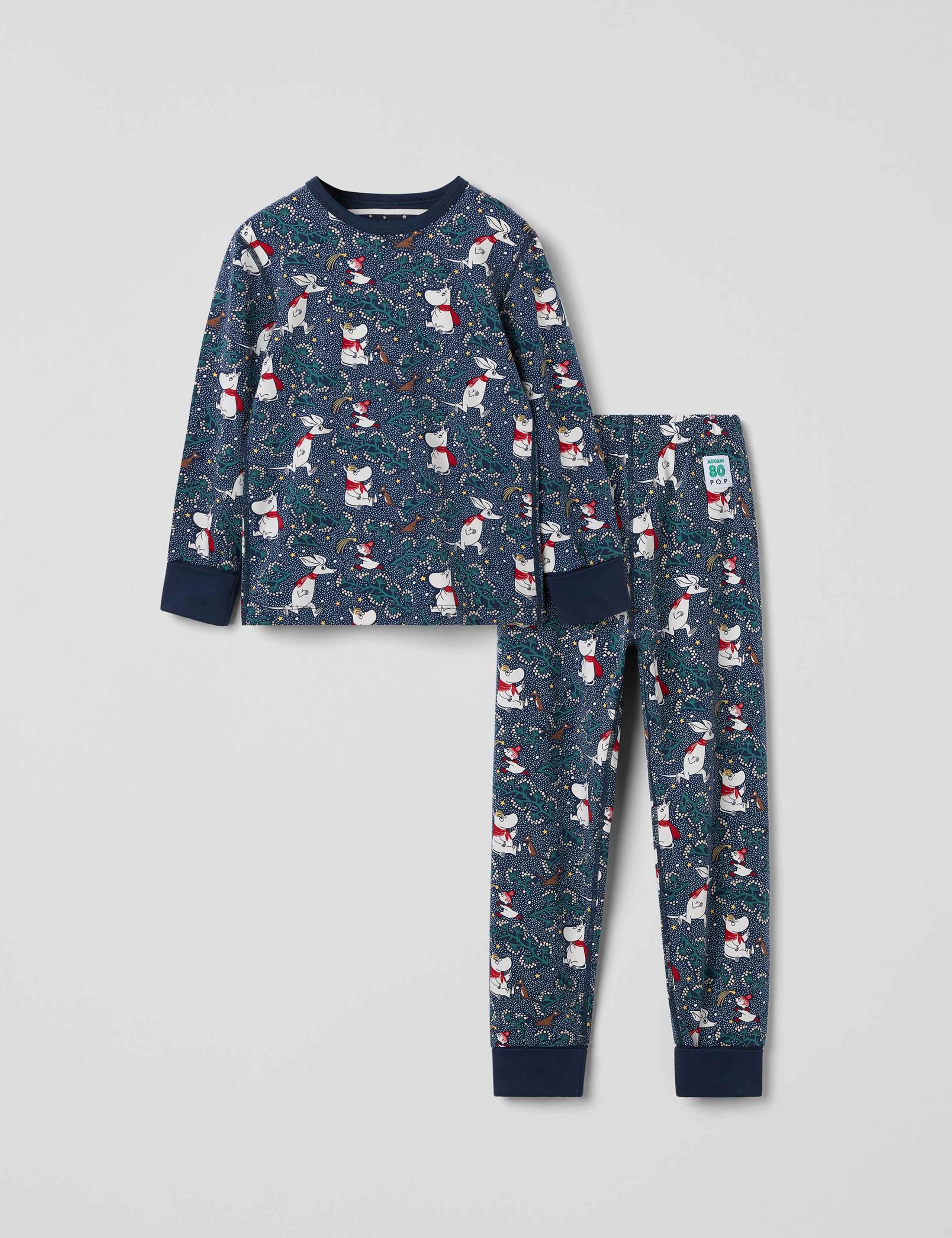 Cotton Rich Moomin Print Pyjamas (1-10 Yrs) 1 of 4