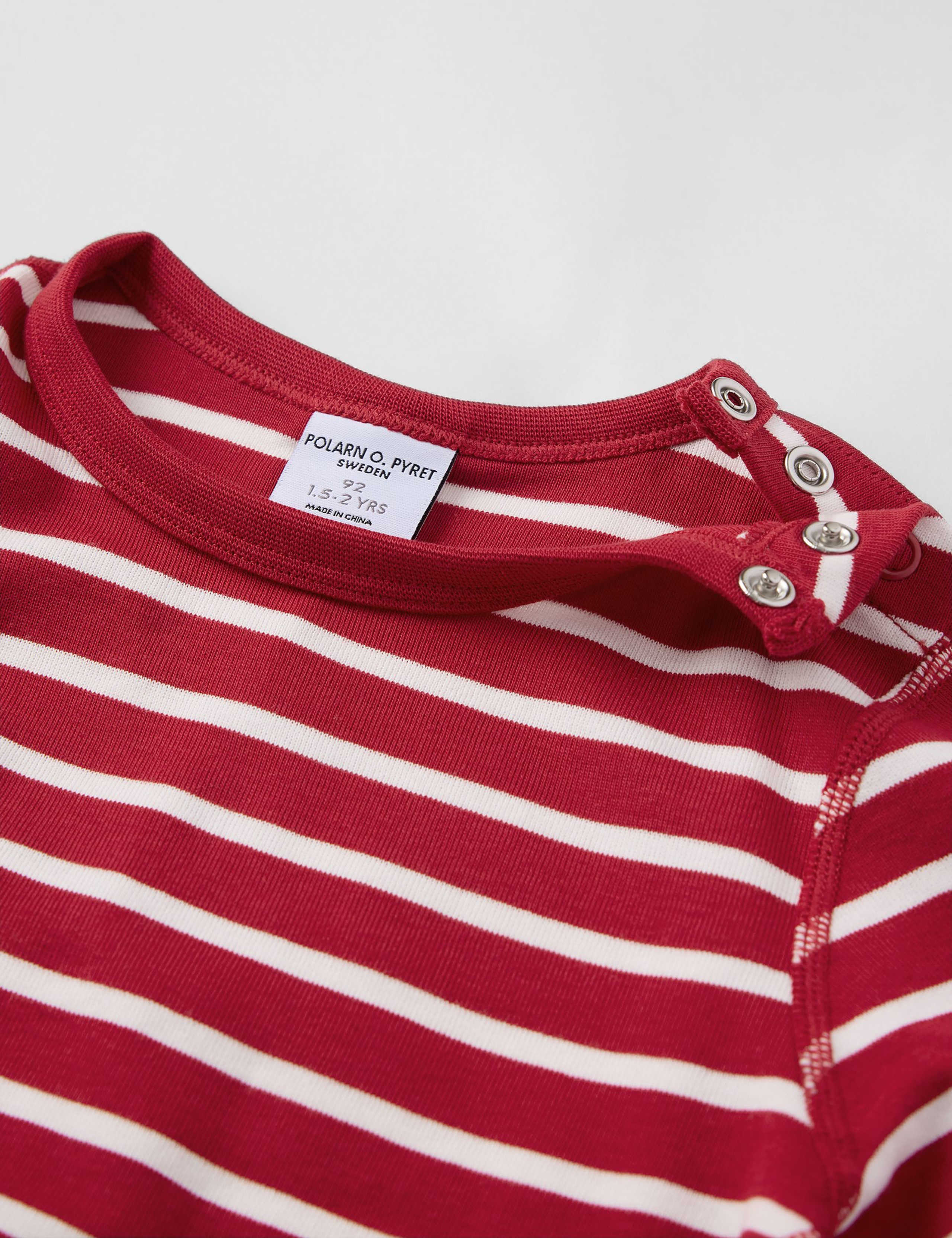 Pure Cotton Striped Top (1-10 Yrs) 2 of 2