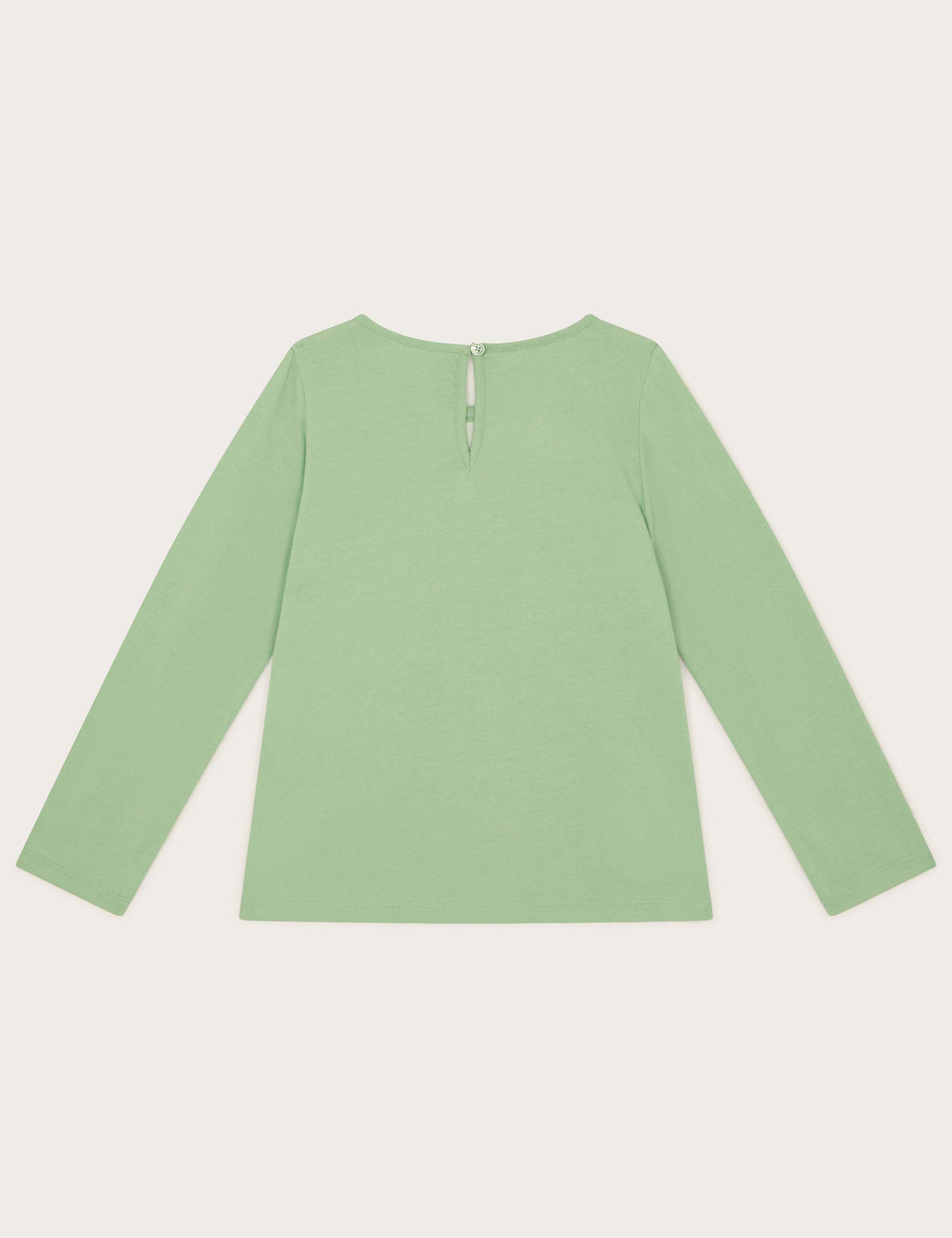Pure Cotton Floral Slogan Top (3-13 Yrs) 2 of 3