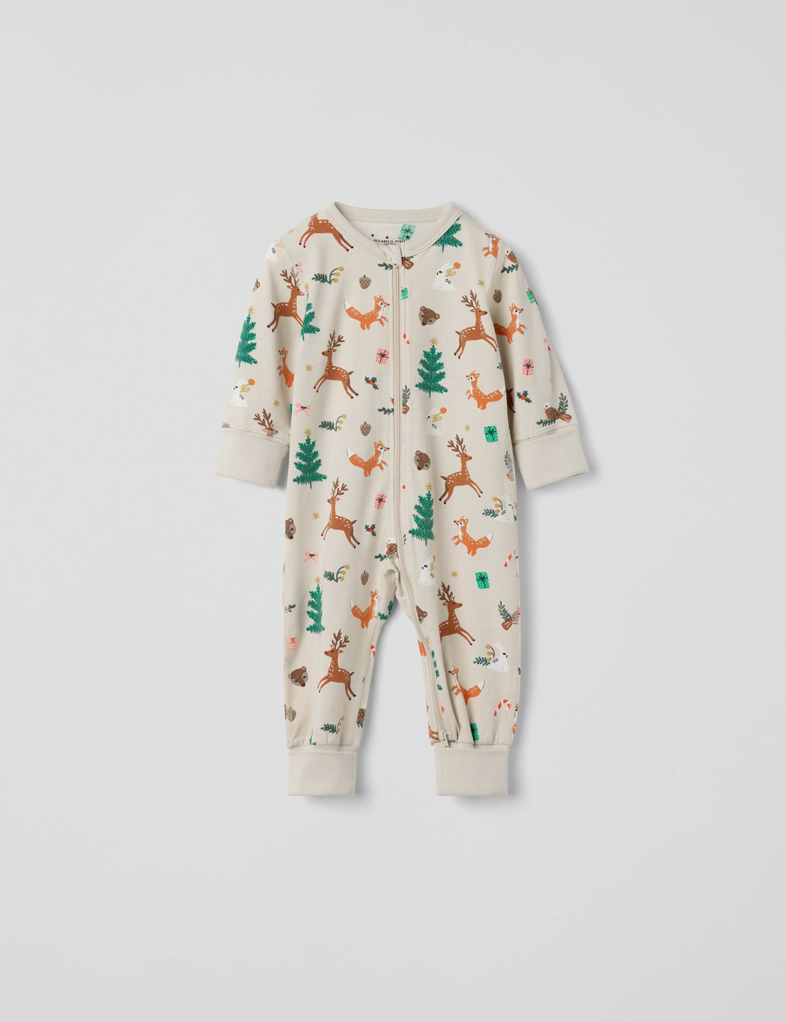 Cotton Rich Forest Animals Sleepsuit (0-4 Yrs) 1 of 3