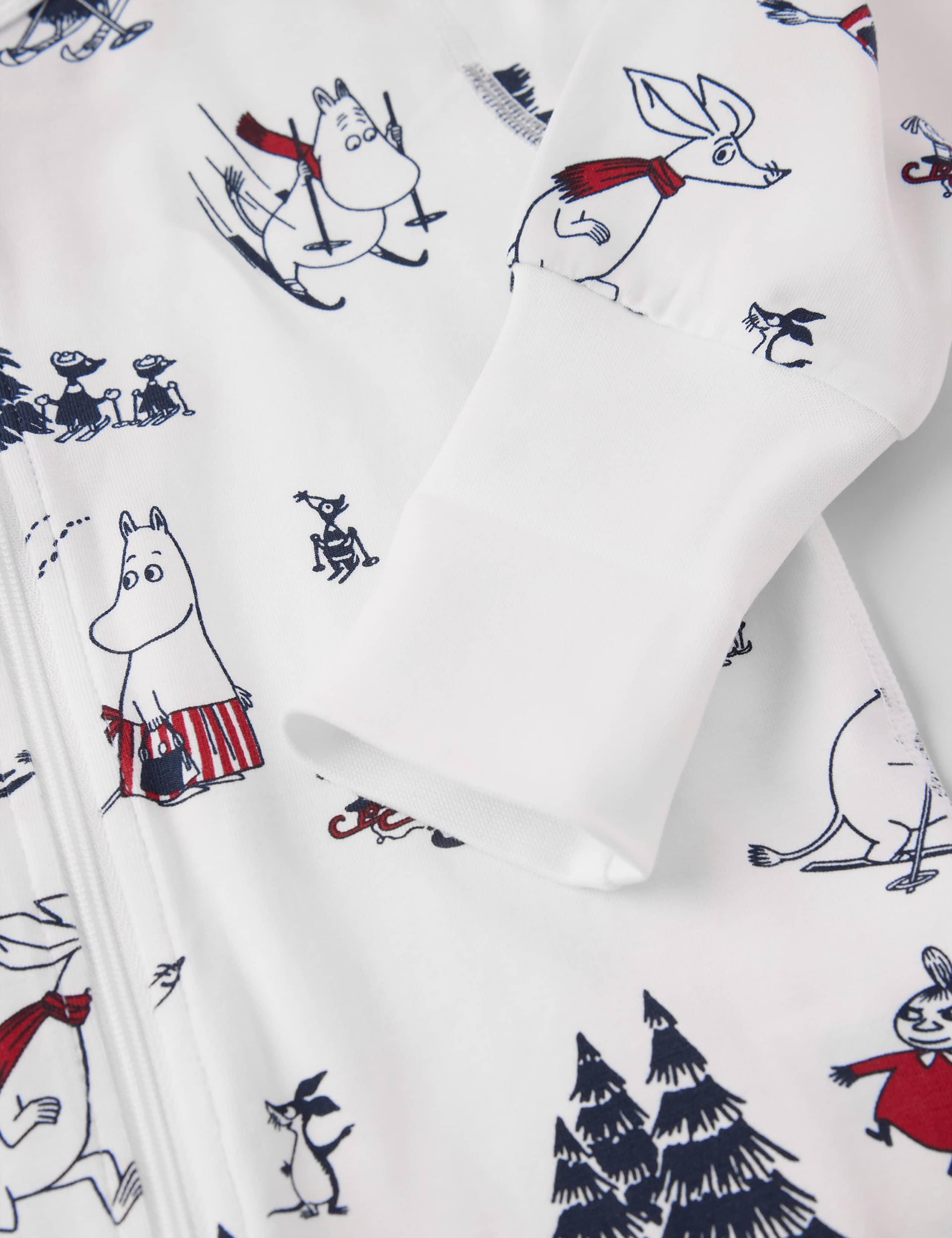 Cotton Rich Winter Moomin Print Sleepsuit (0-4 Yrs) 2 of 3