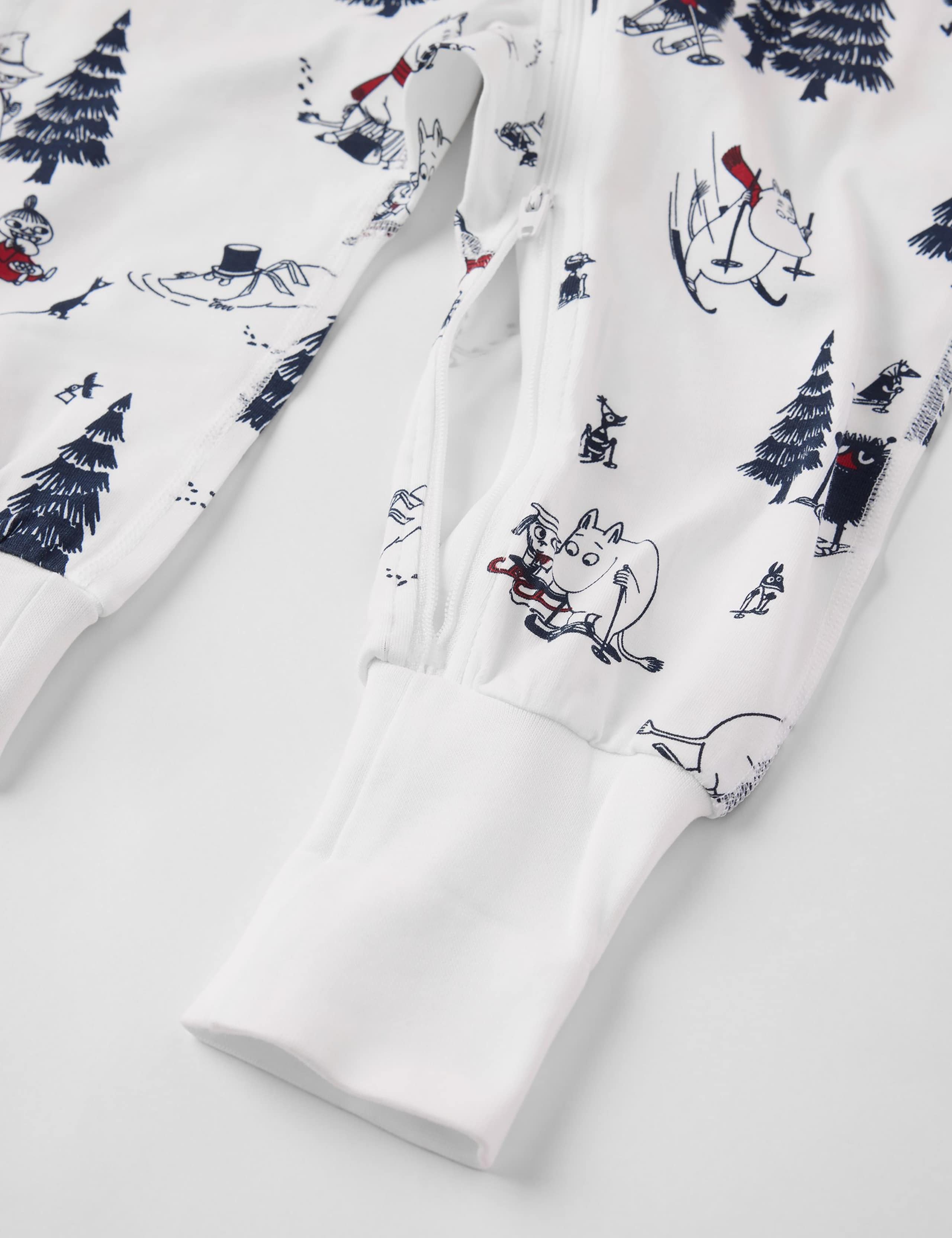 Cotton Rich Winter Moomin Print Sleepsuit (0-4 Yrs) 3 of 3