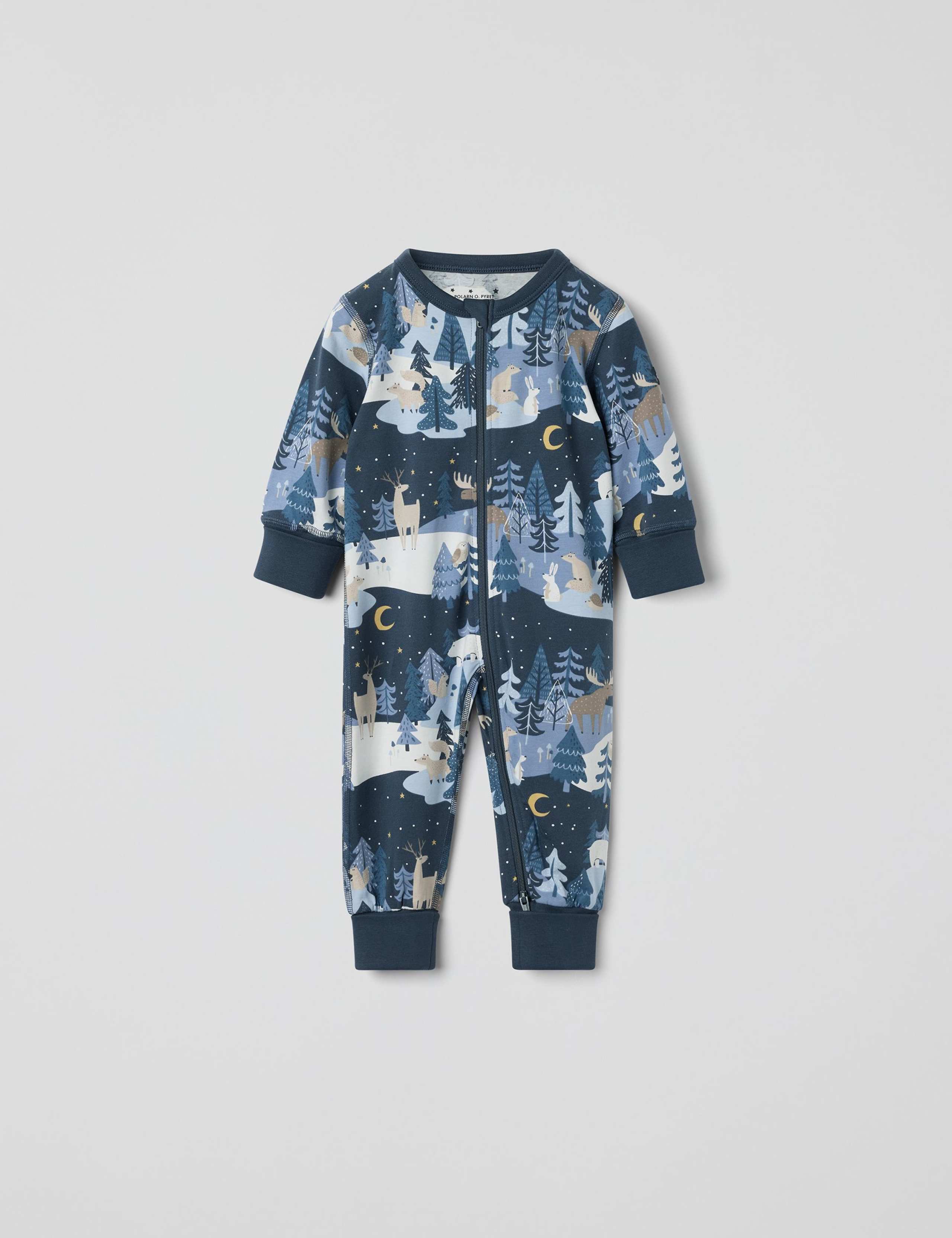 Cotton Rich Winter Animal Sleepsuit (0-4 Yrs) 1 of 3