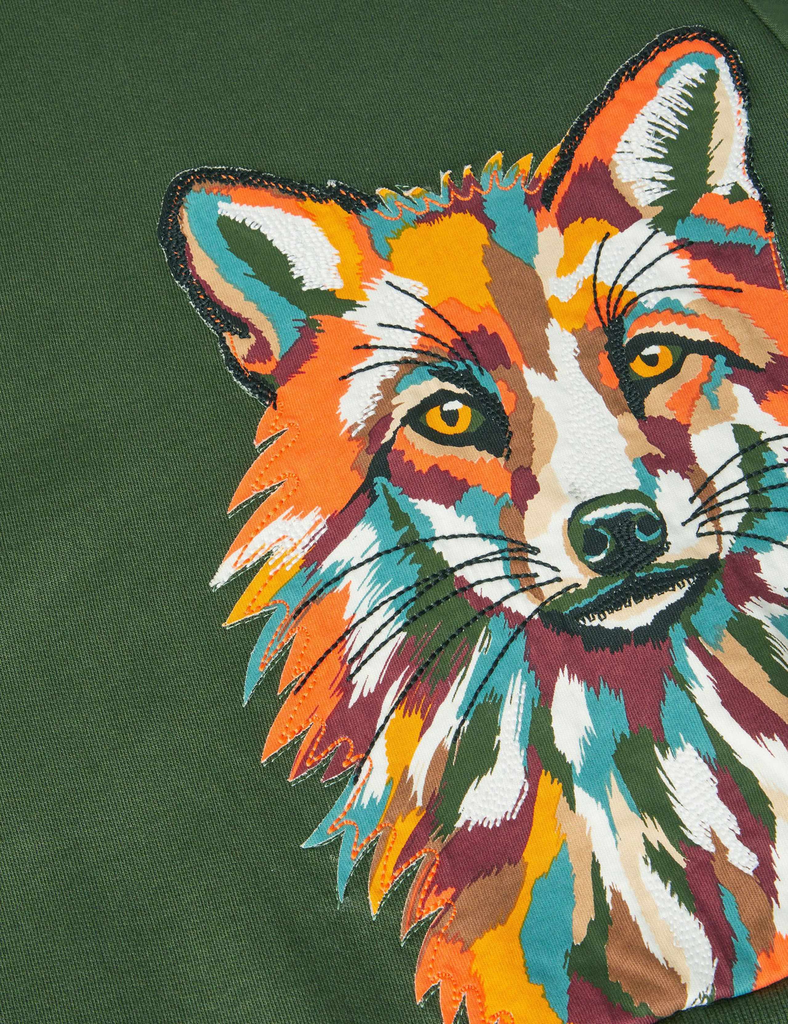 Pure Cotton Fox Hoodie (0-13 Yrs) 2 of 3