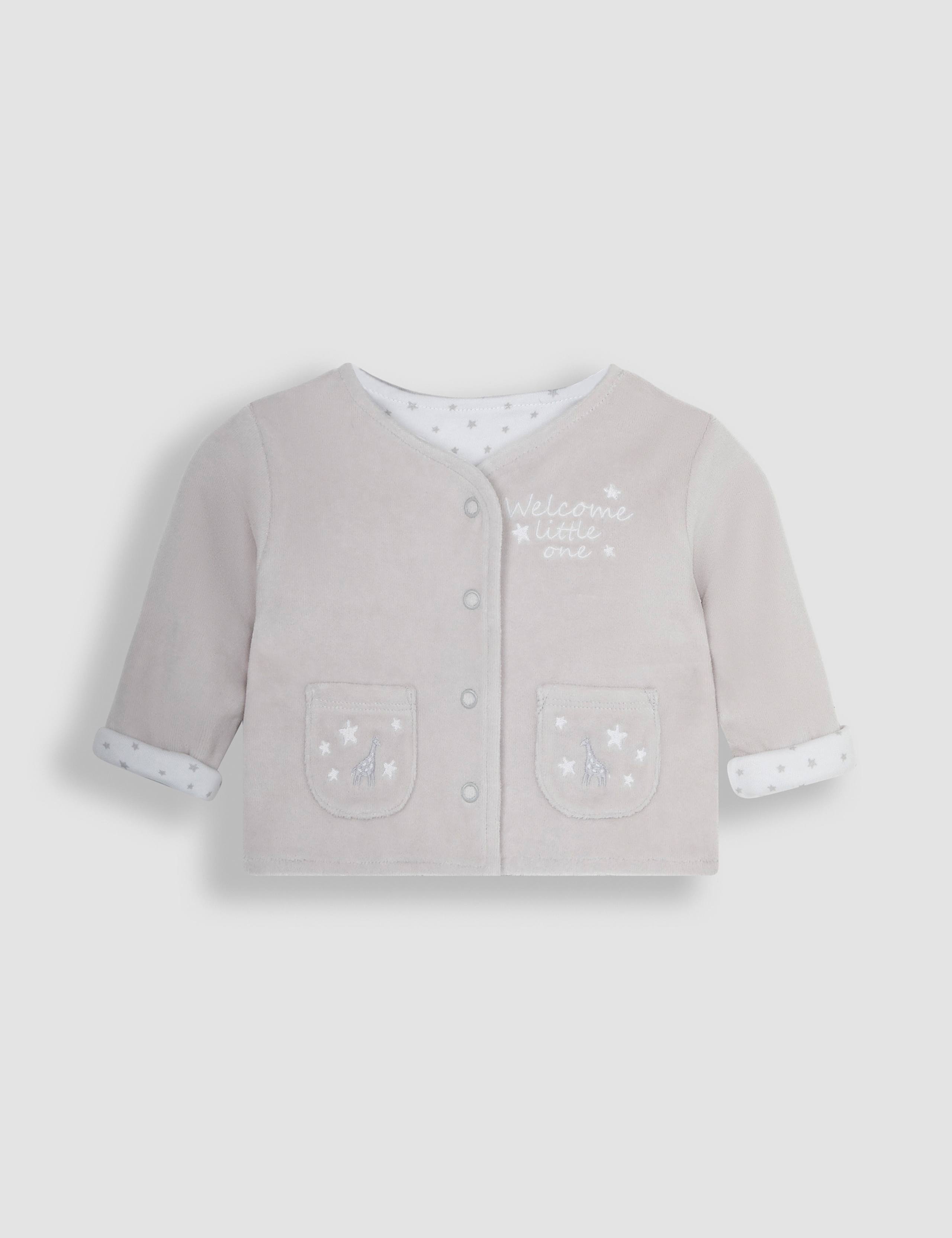 2pc Pure Cotton Sleepsuit & Jacket Set (0-9 Mths) 2 of 4