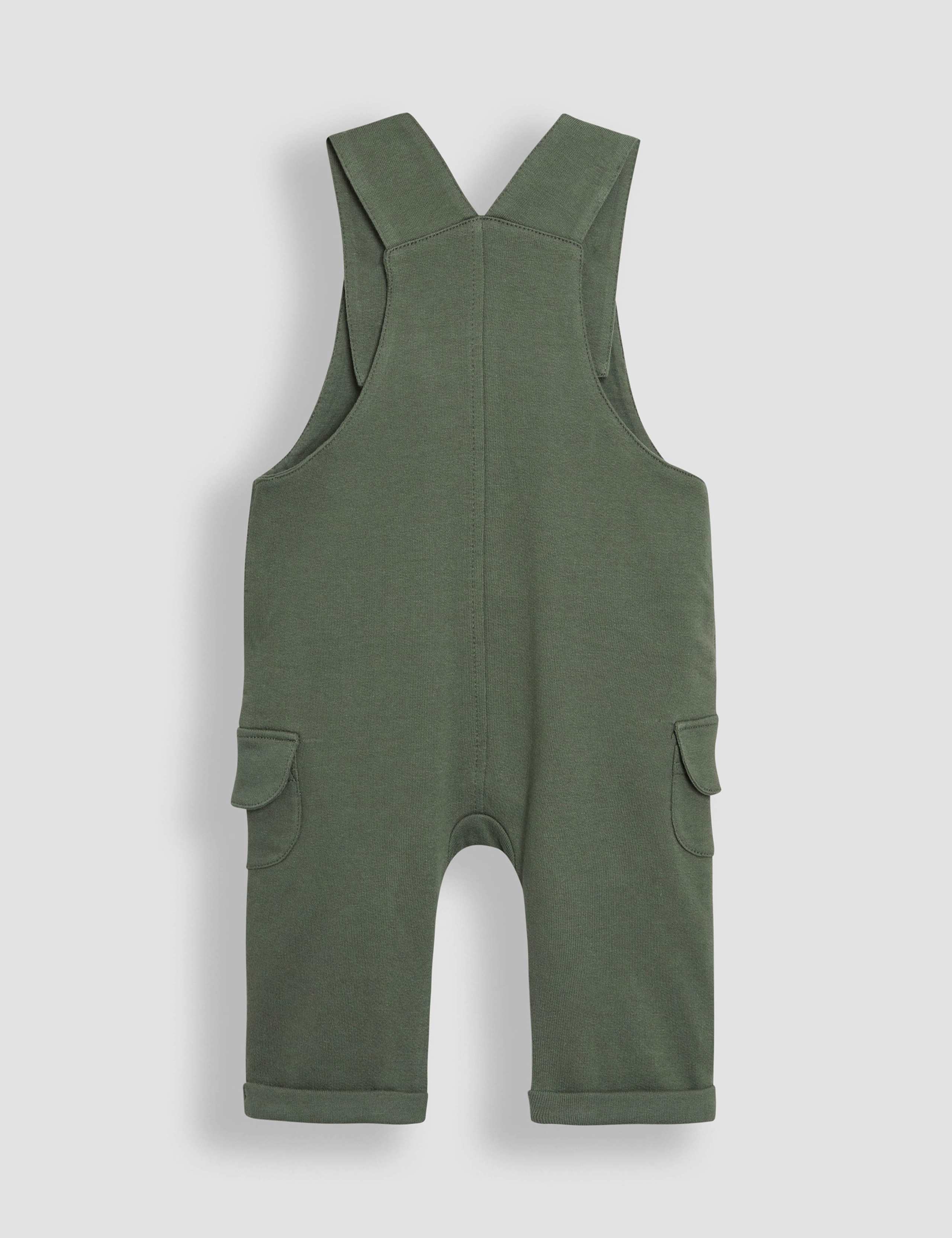 3pc Pure Cotton Dungarees Outfit (0-24 Mths) 8 of 8