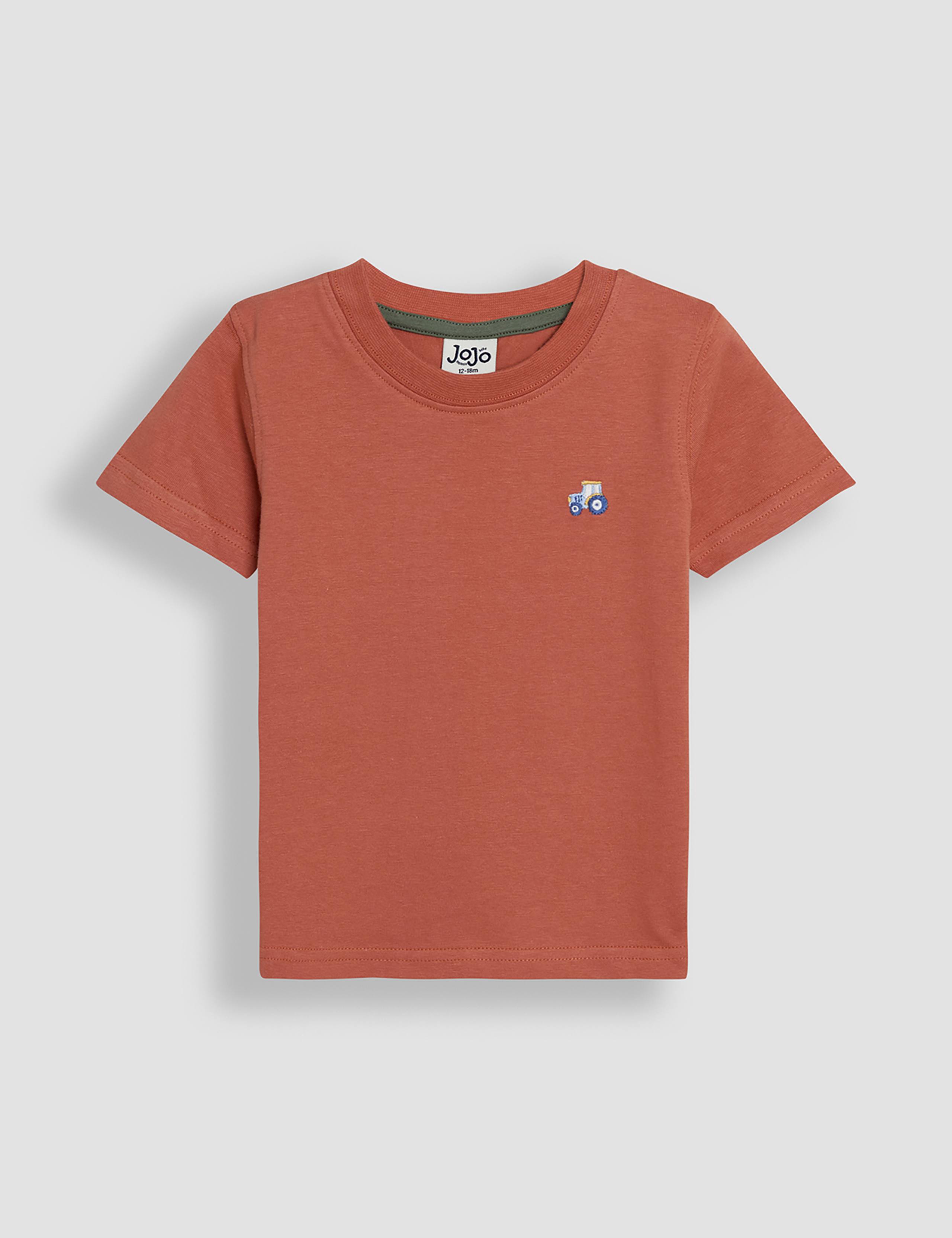 2-Pack Pure Cotton Tractor T-Shirts (0-3 Yrs) 2 of 7