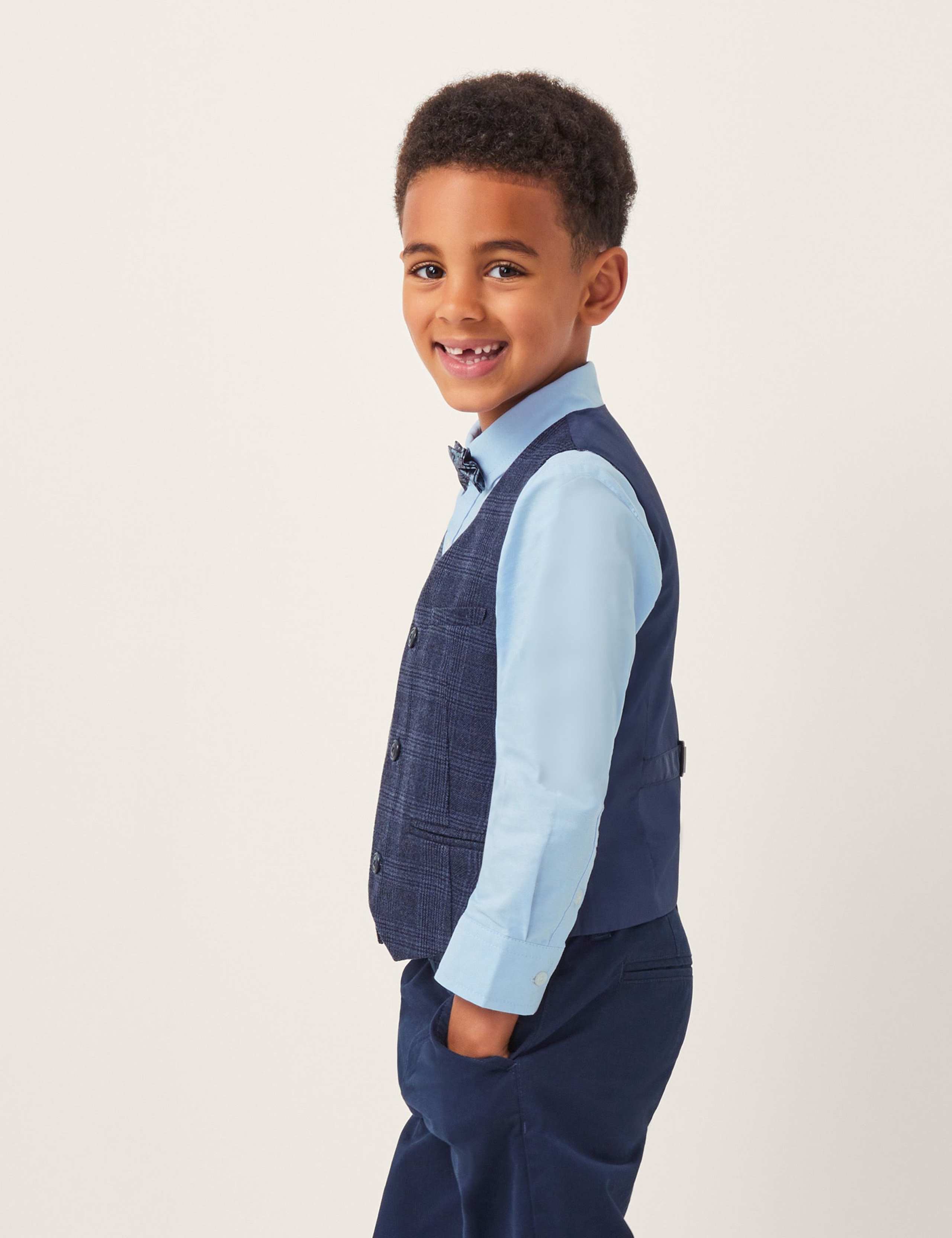 3pc Waistcoat & Shirt Set (4-11 Yrs) 1 of 4