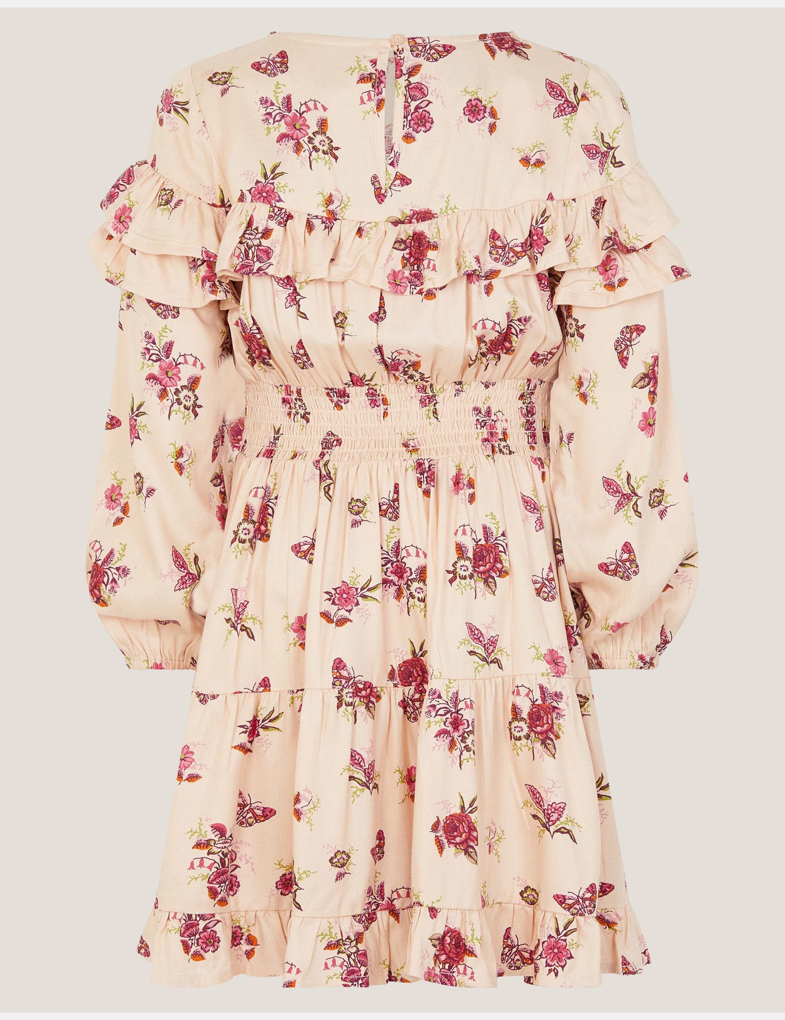 Floral Butterfly Frill Dress (3-13 Yrs) 2 of 3