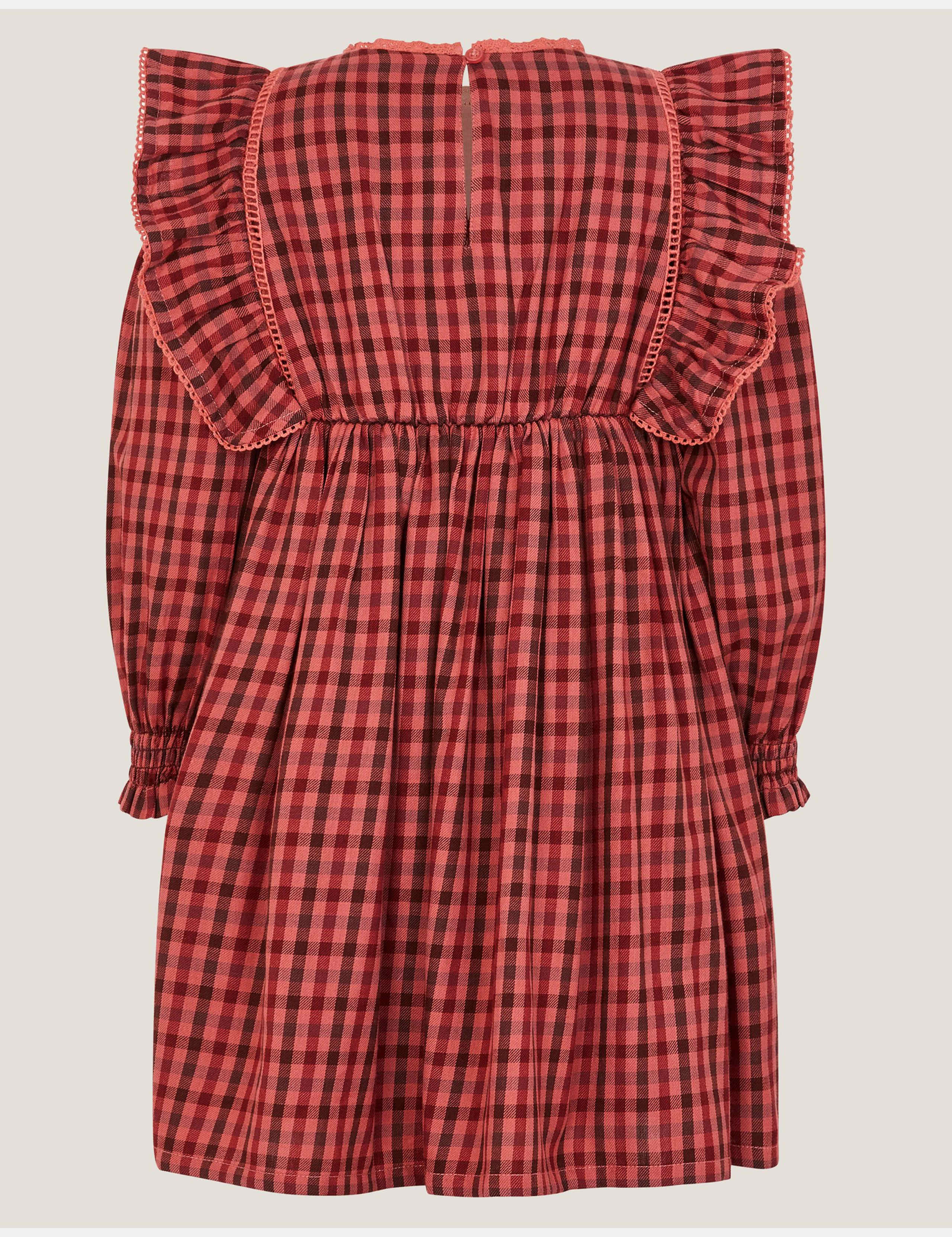 Floral Embroidered Check Dress (3-15 Yrs) 3 of 3