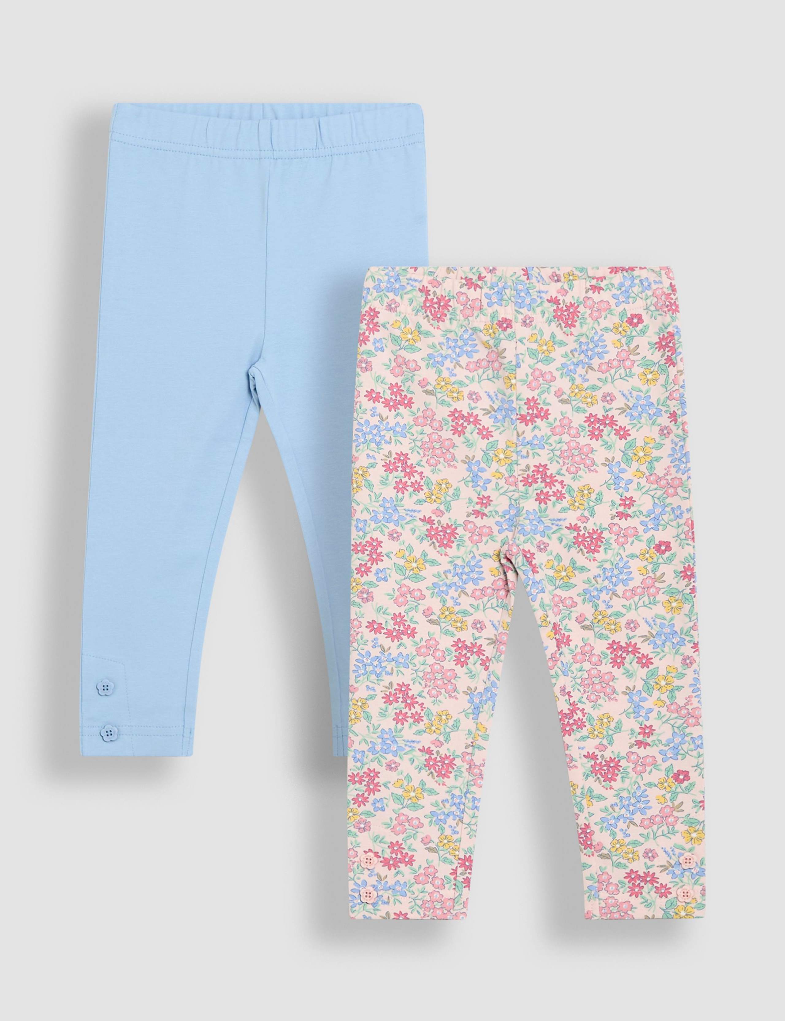 2 Pack Cotton Rich Leggings (6 Mths-5 Yrs) 1 of 6