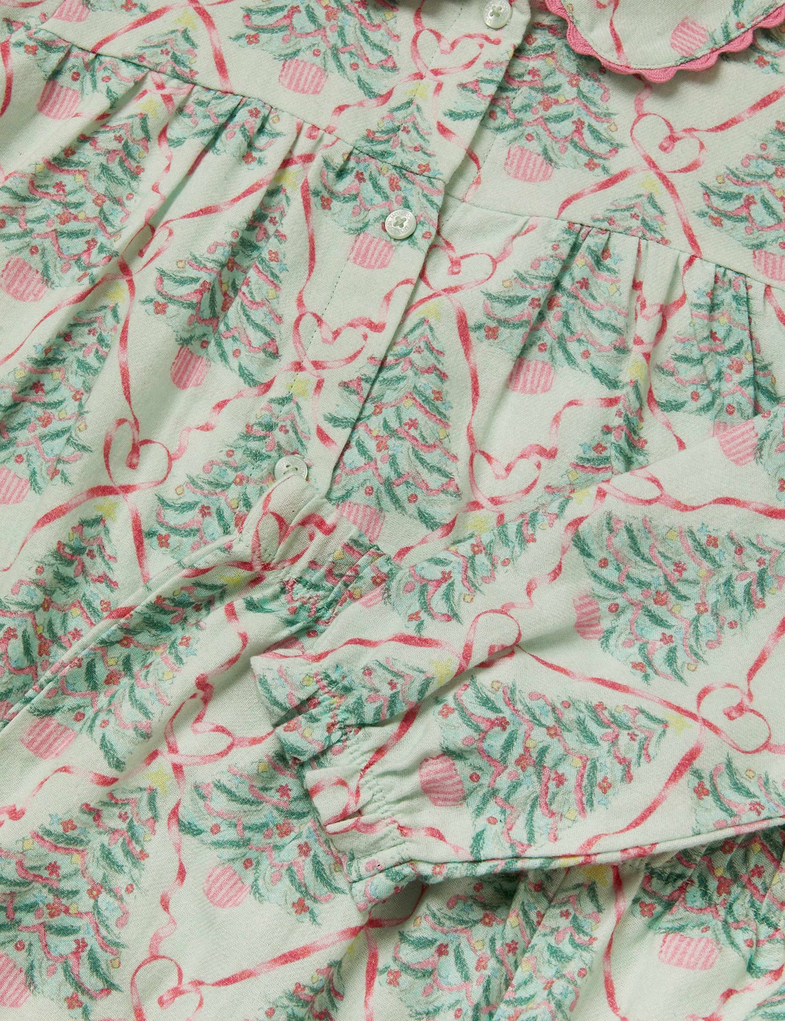 Pure Cotton Christmas Tree Pyjamas (2-13 Yrs) 4 of 4