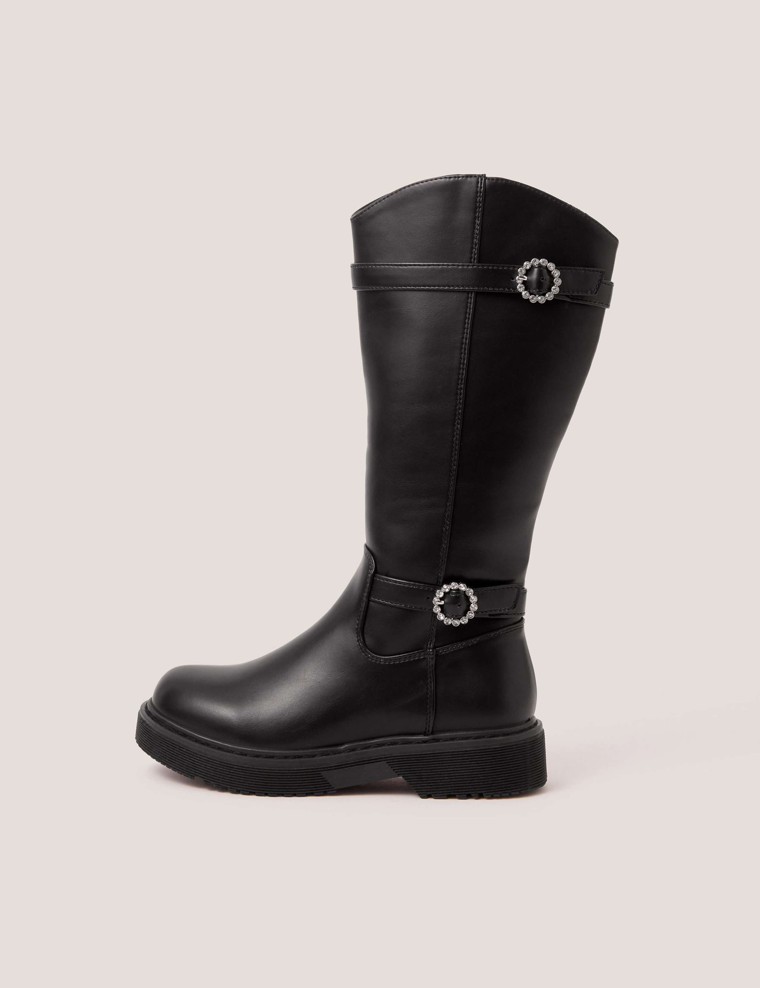 Kids' Leather Embellished Knee High Boots (11 Small - 4 Large) 3 of 3