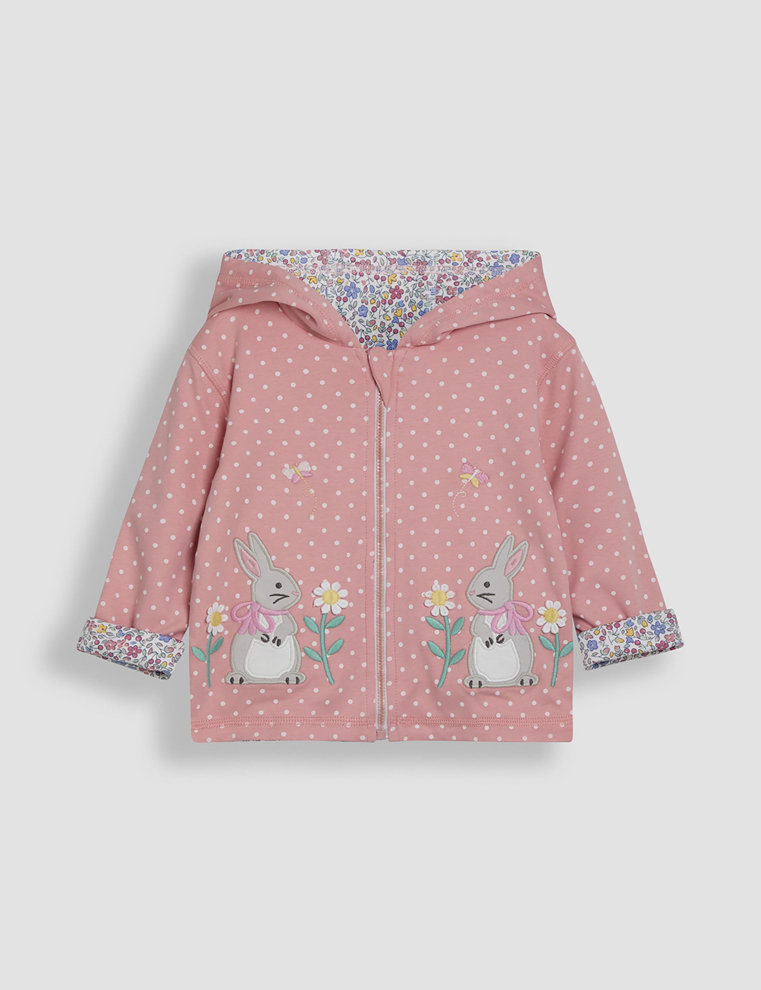 Baby Girl Cute Bunny Graphic Hoodie Combo Loose Trousers Soft Cotton Sets