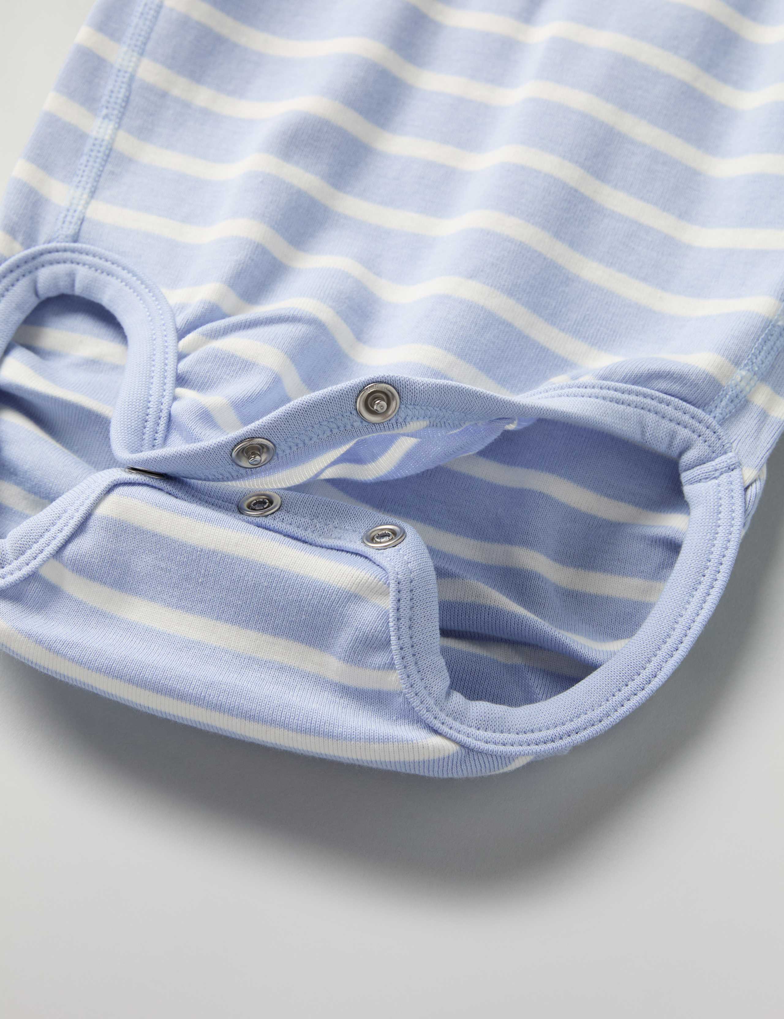 Pure Cotton Striped Bodysuit (1-24 Mths) 4 of 4