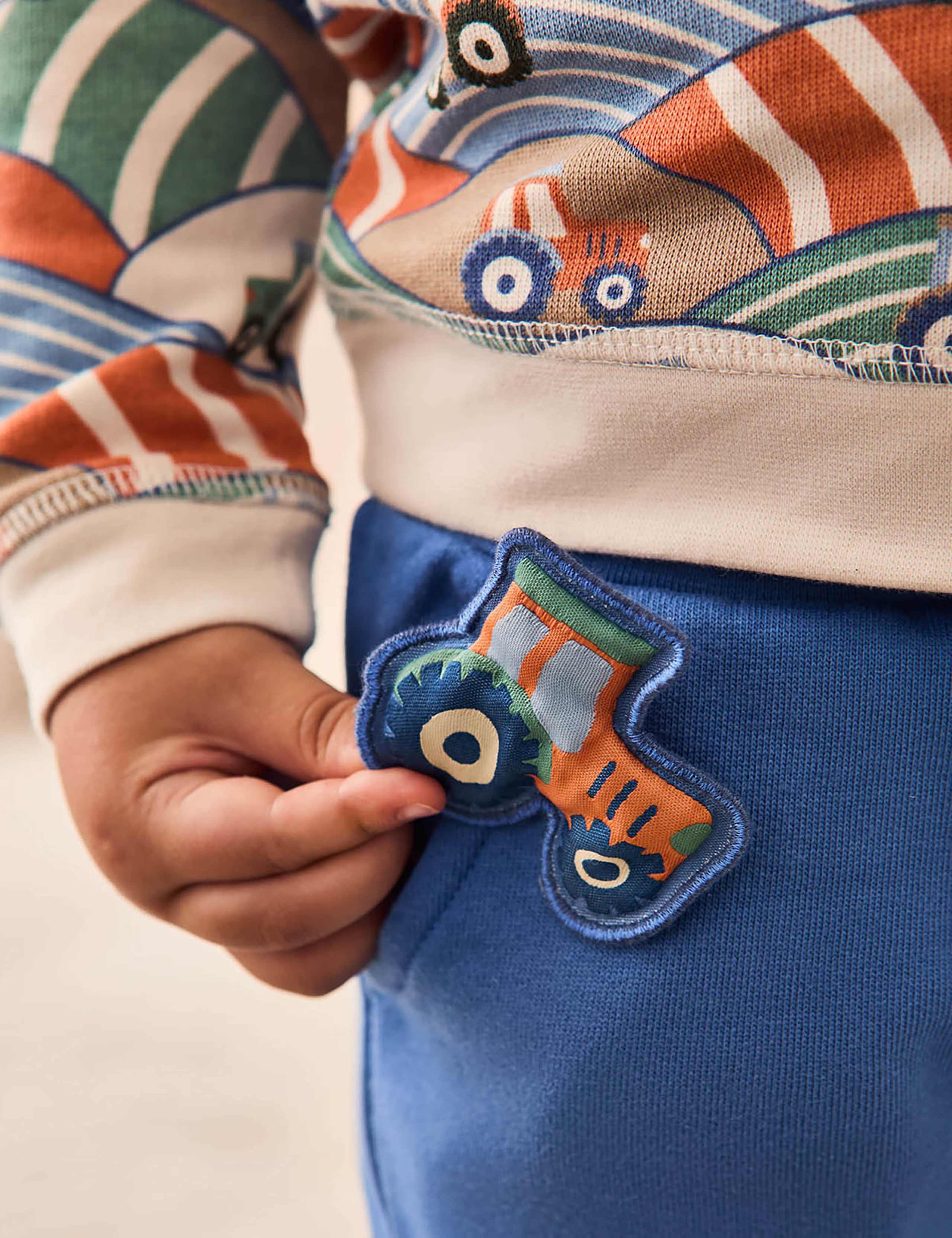 Pure Cotton Tractor Top & Bottom Outfit (6 Mths - 5 Yrs) 10 of 10