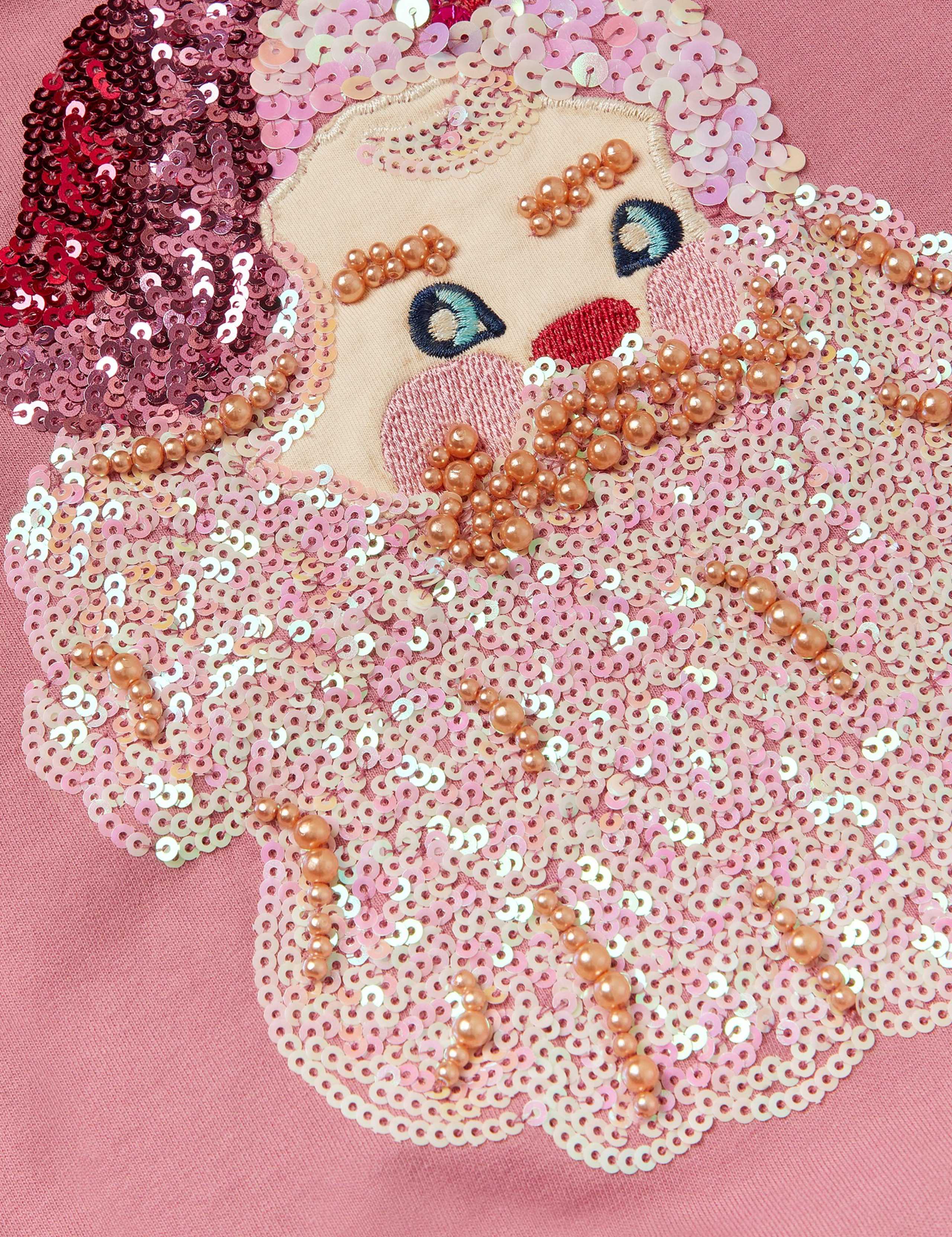 Pure Cotton Sequin Santa Jumper (3-13 Yrs) 4 of 4