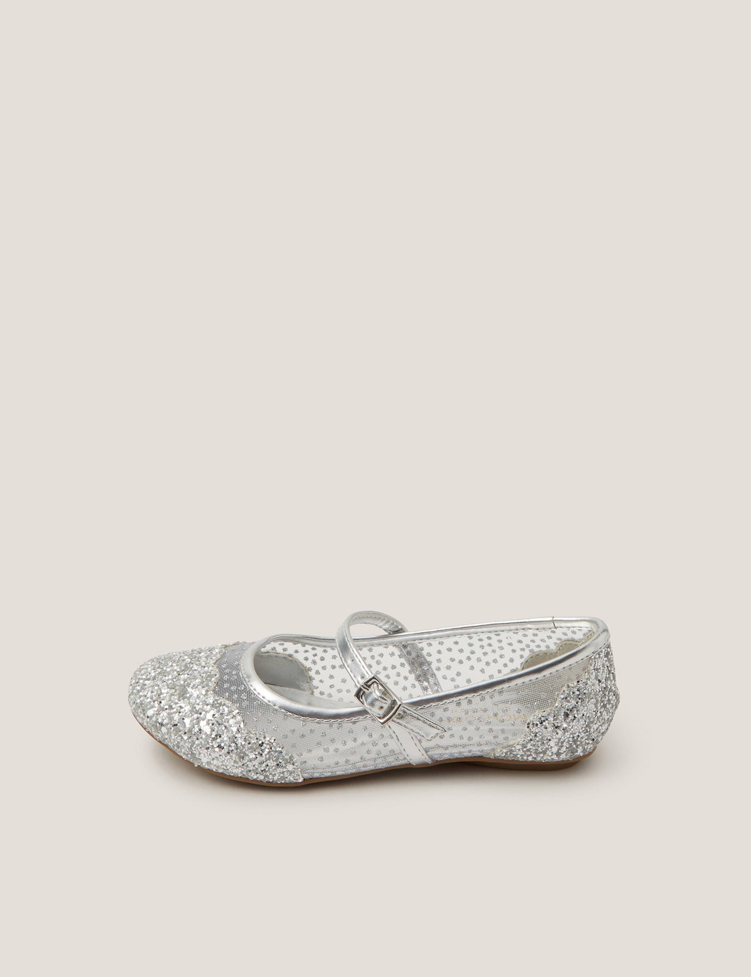 Kids' Glitter Ballet Pumps (7 Small - 4 Large) 2 of 3